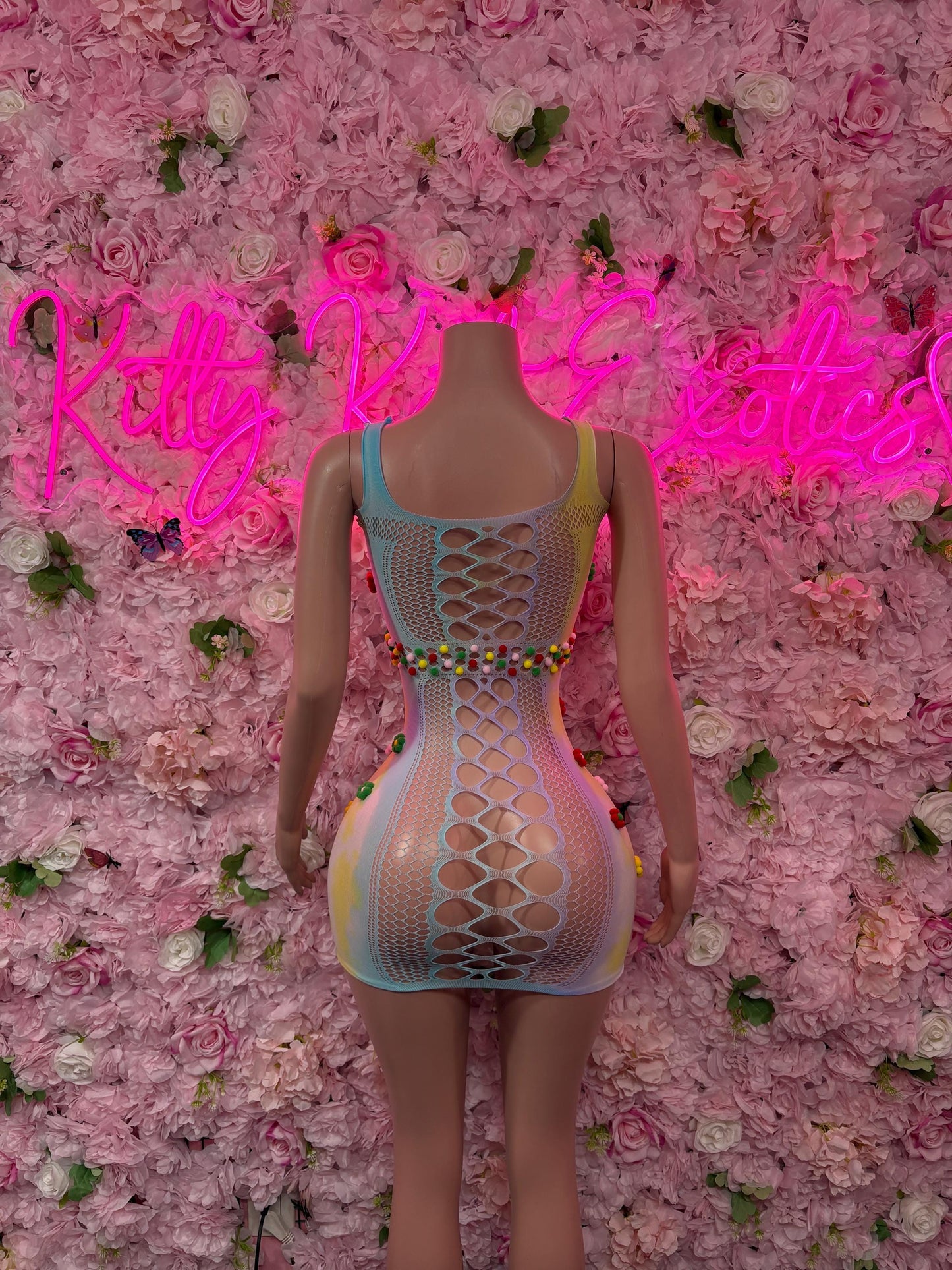 Rave Outfit One Piece Custom Fishnet Bodysuit Exotic Dancewear for Performers, Raves, or Night Out | Sexy and Flattering Style