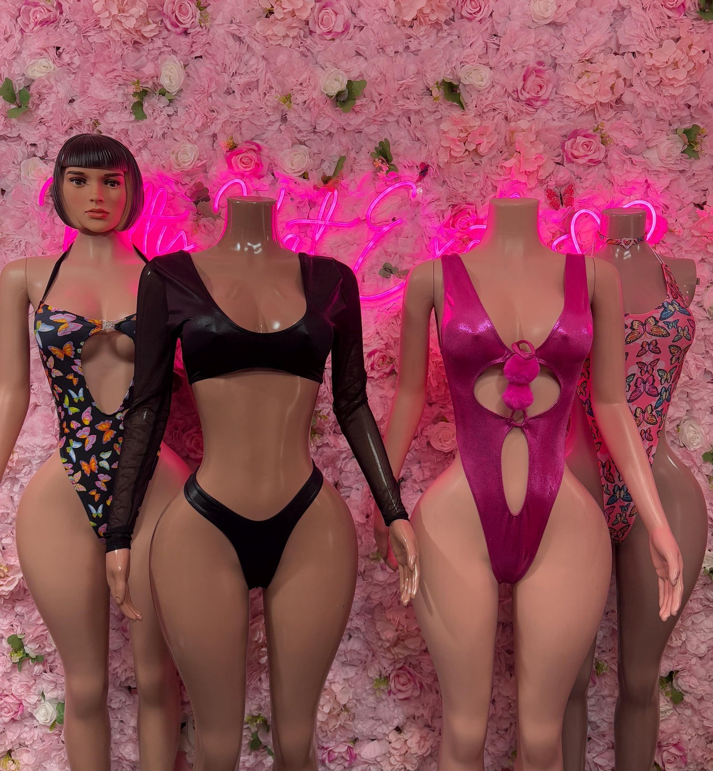 Bottlegirl Two Piece Black Metallic Bodysuit - Exotic Dancewear Elegant and Sexy for Performers, Events, or Special Occasions