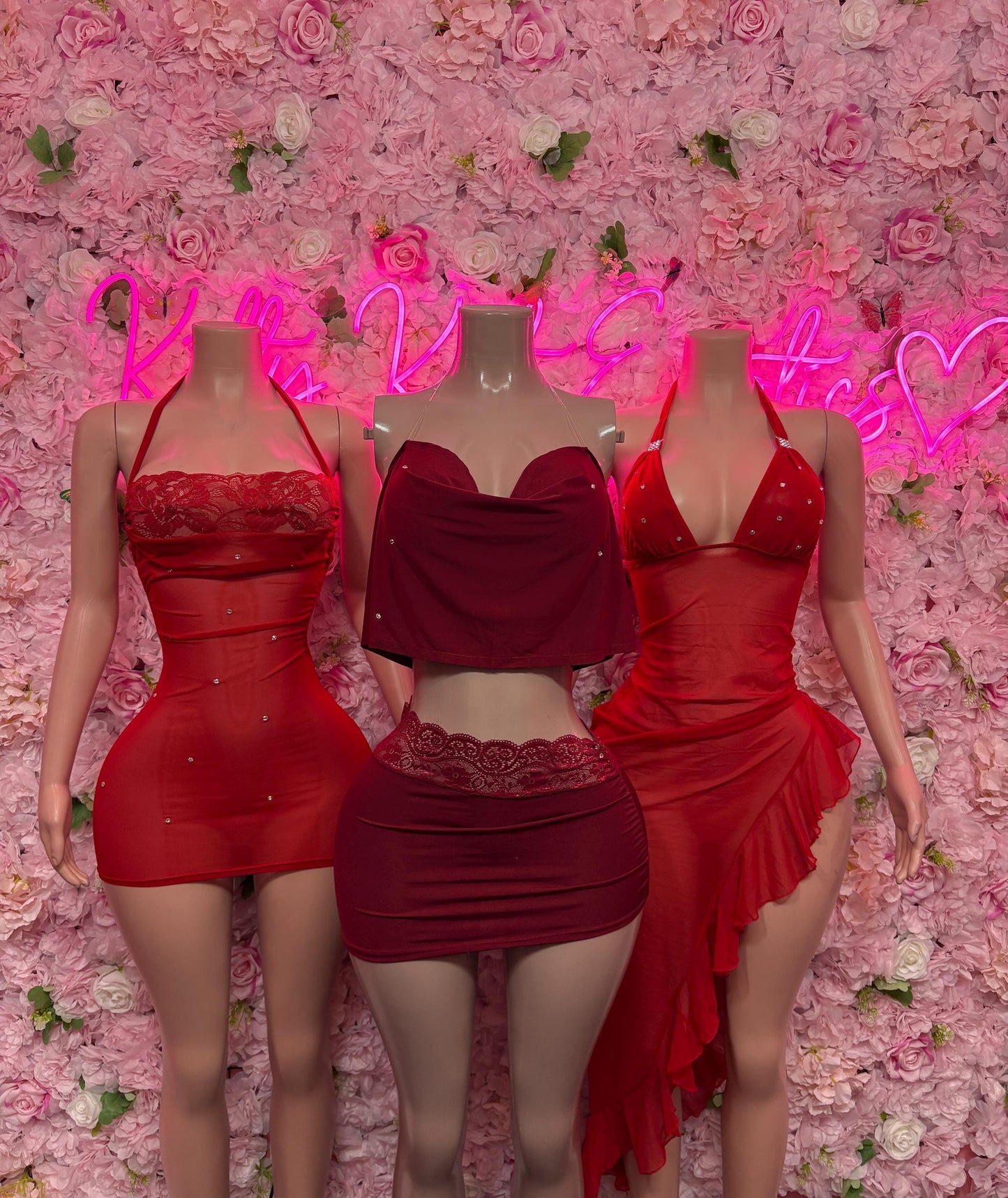 Sexy Two-Piece Burgundy Skirt Set Clubwear, Rave Outfit, Exotic Dancewear, Festival Outfit, Bottlegirl & Waitress Uniform, Nightclub Party