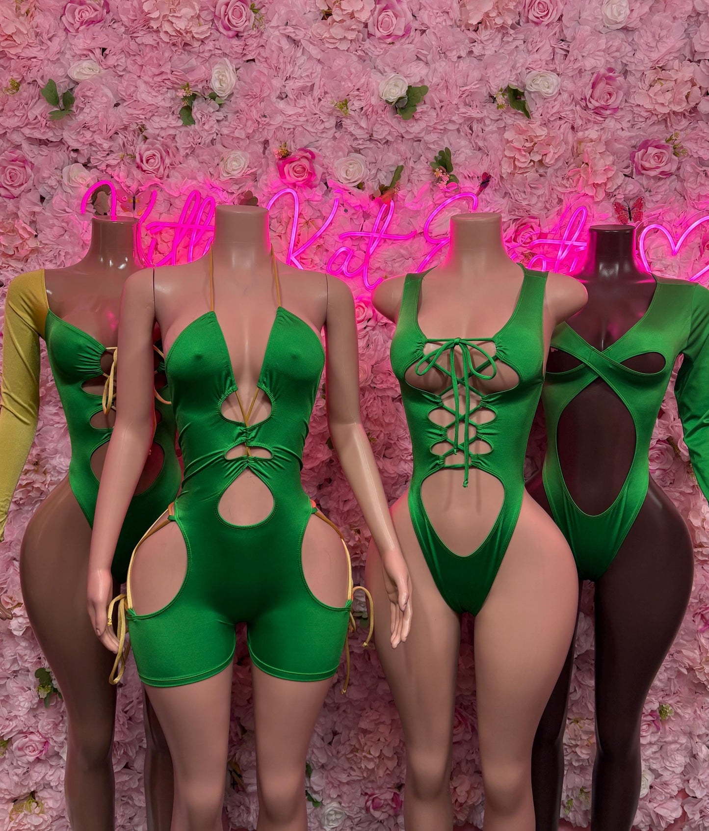 St Patricks Day Green Bottlegirl , Bodysuit - Exotic Dancewear, Bartender Sexy for Performers, Events, or Special Occasions