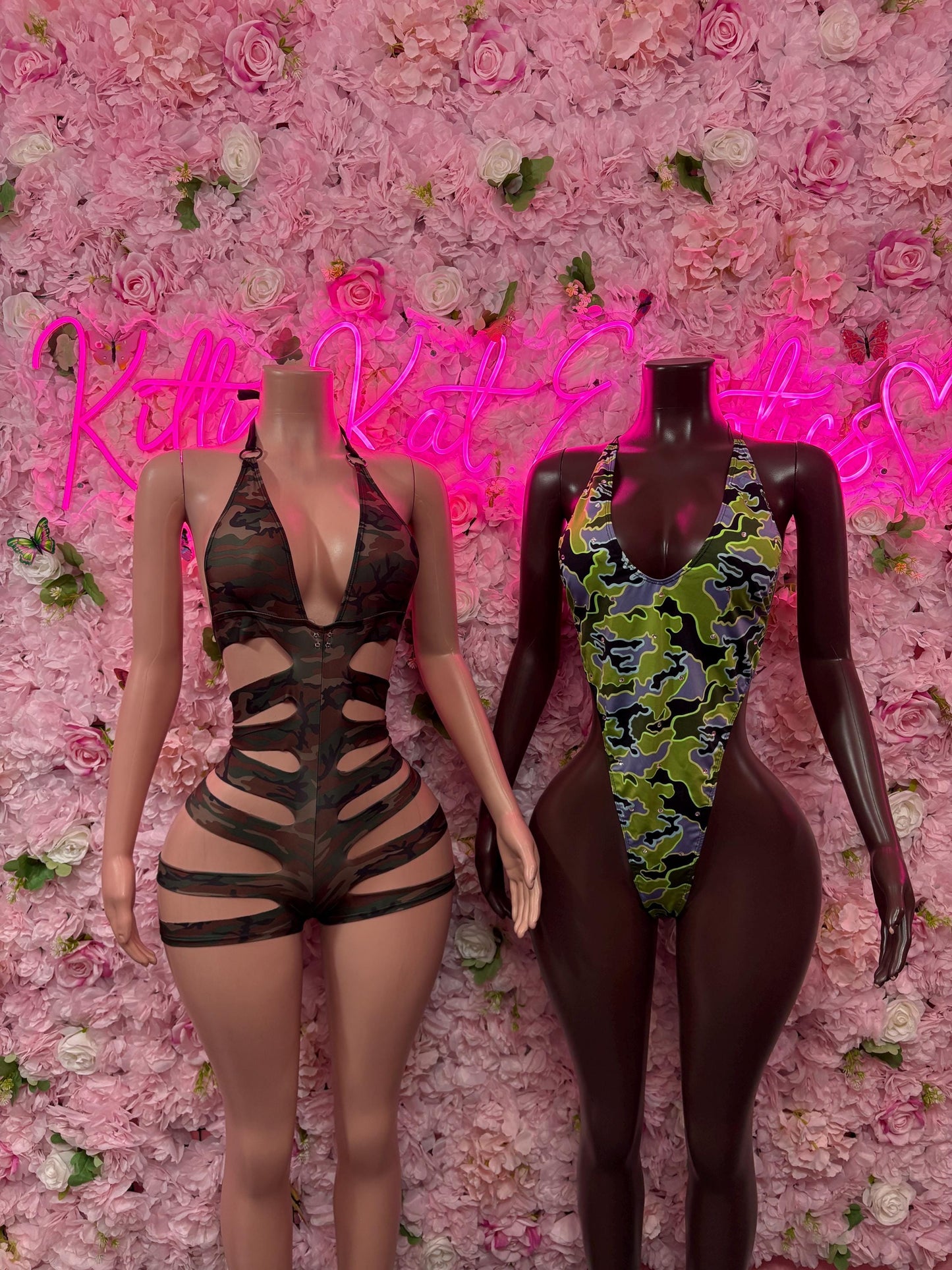 Exotic Dancewear One Piece Camo Print Bodysuit - Dancewear, Sexy for Performers, Events, or Special Occasions