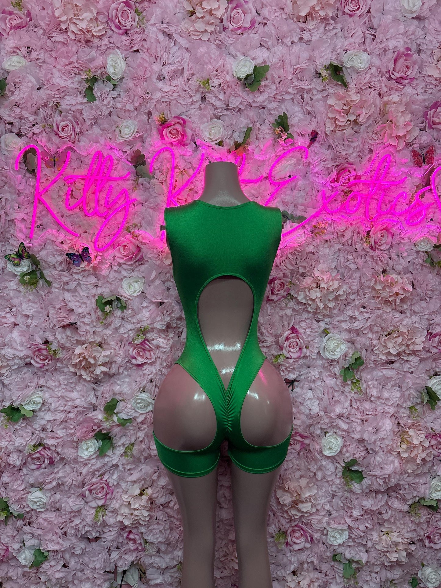 St Patricks Day Green Bottlegirl , Bodysuit - Exotic Dancewear, Bartender Sexy for Performers, Events, or Special Occasions