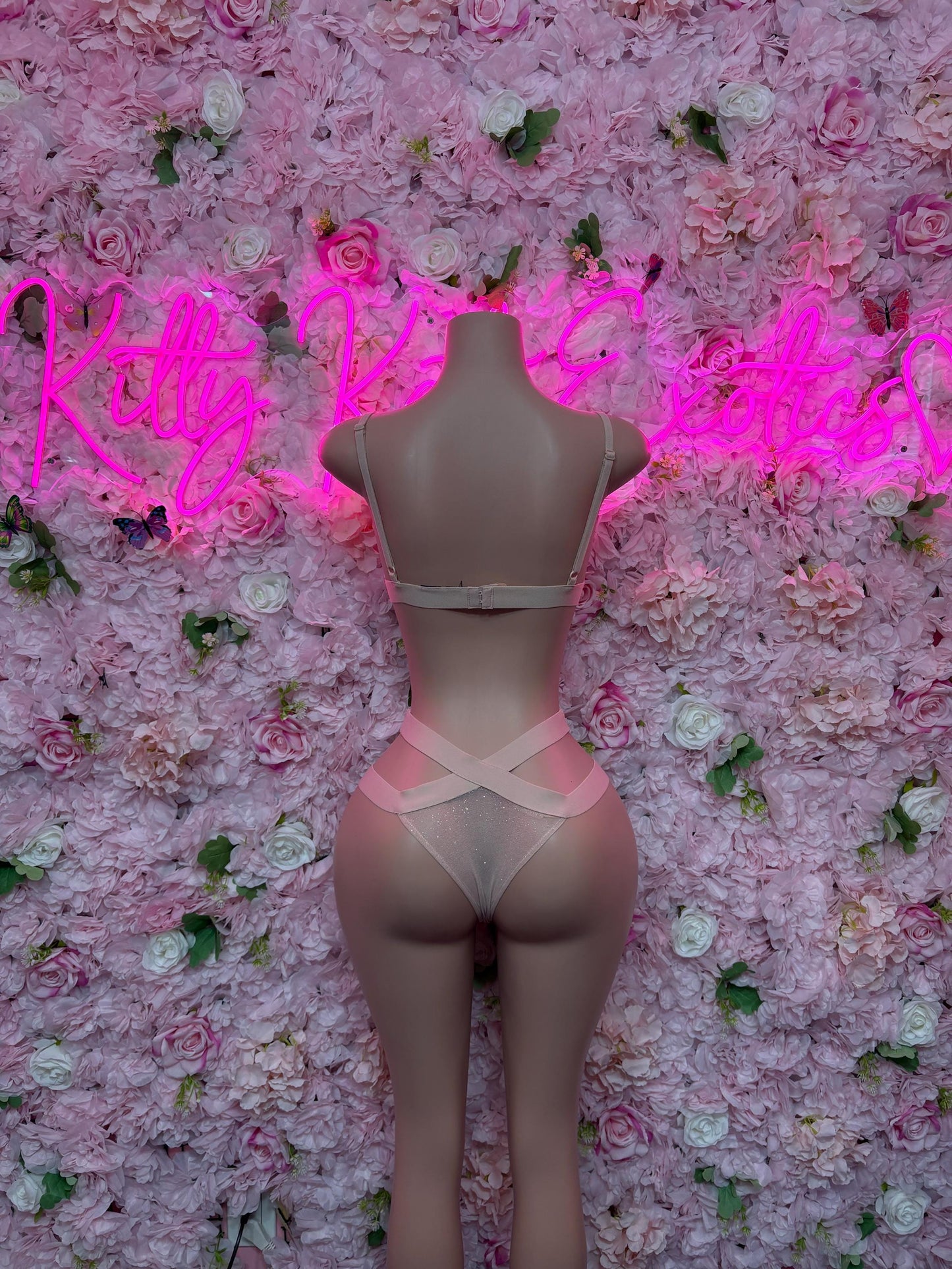 RaveOutfit Two-Piece Nude - | Exotic Dancewear for Performers, Raves, & Festival Clothing