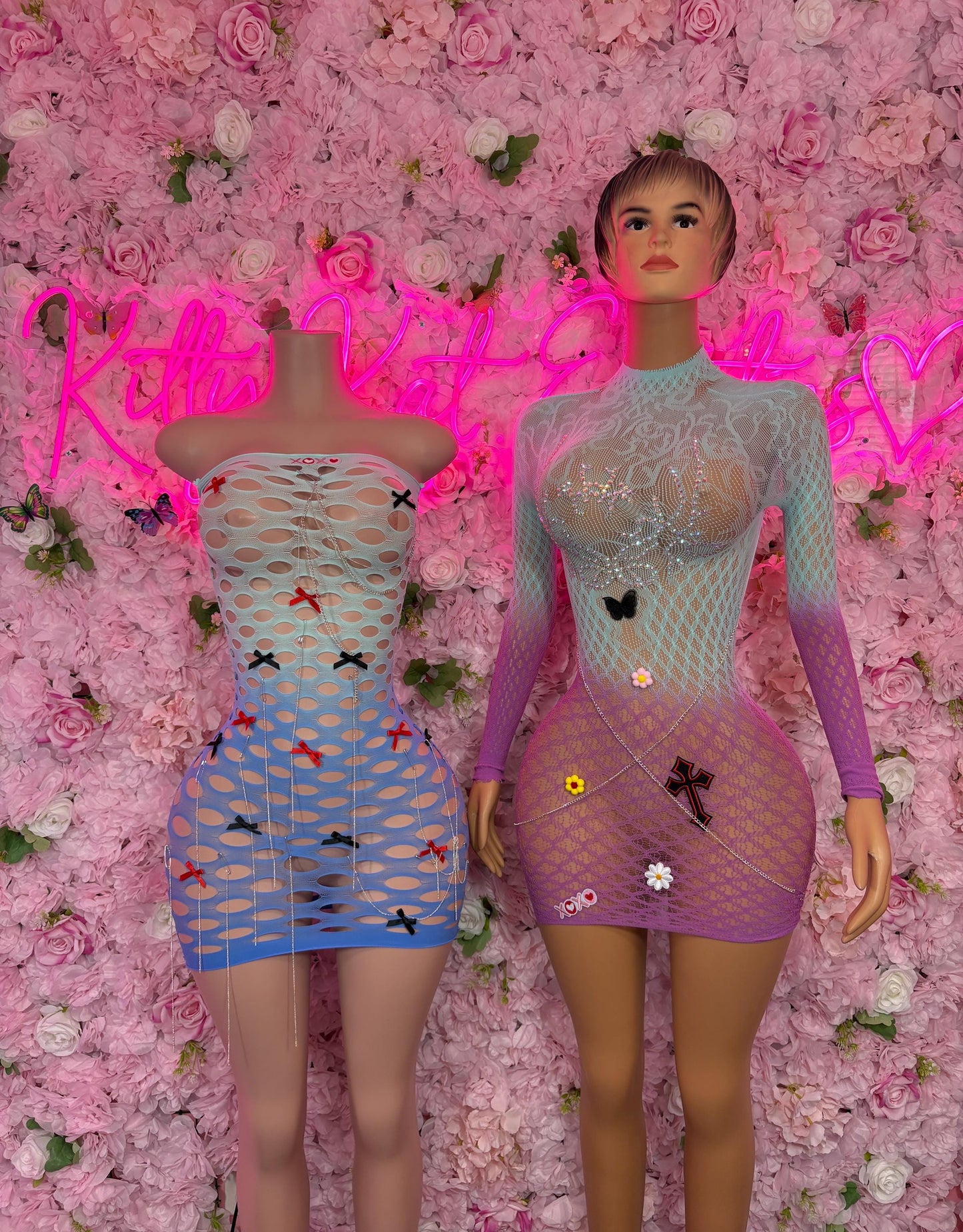 Custom Rave Outfit One-Piece Multicolor Fishnet Bodysuit Rave Outfit | Festival wear