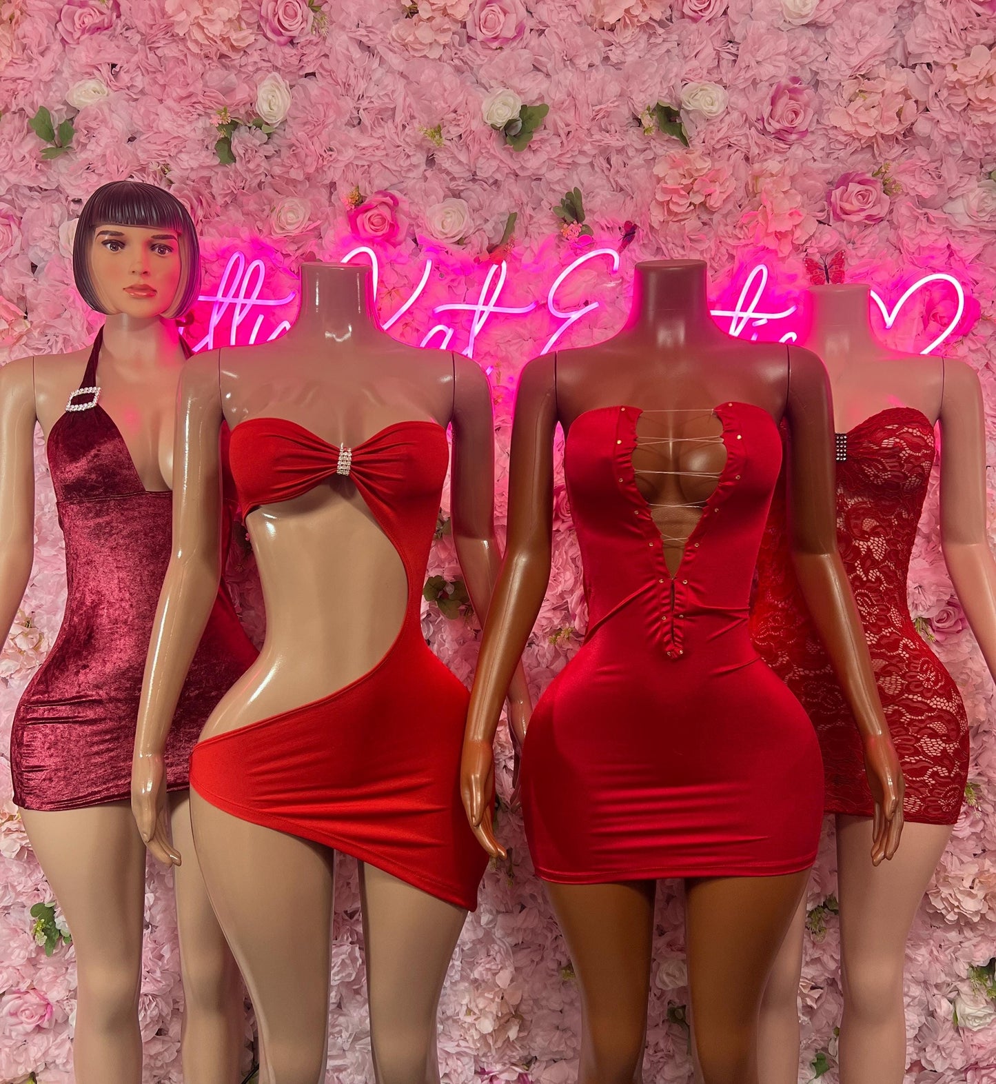 Rave Outfit - Red Dress- Ravewear - Sexy Festival Outfit, Clubwear, Performance Costume, EDM Party Wear