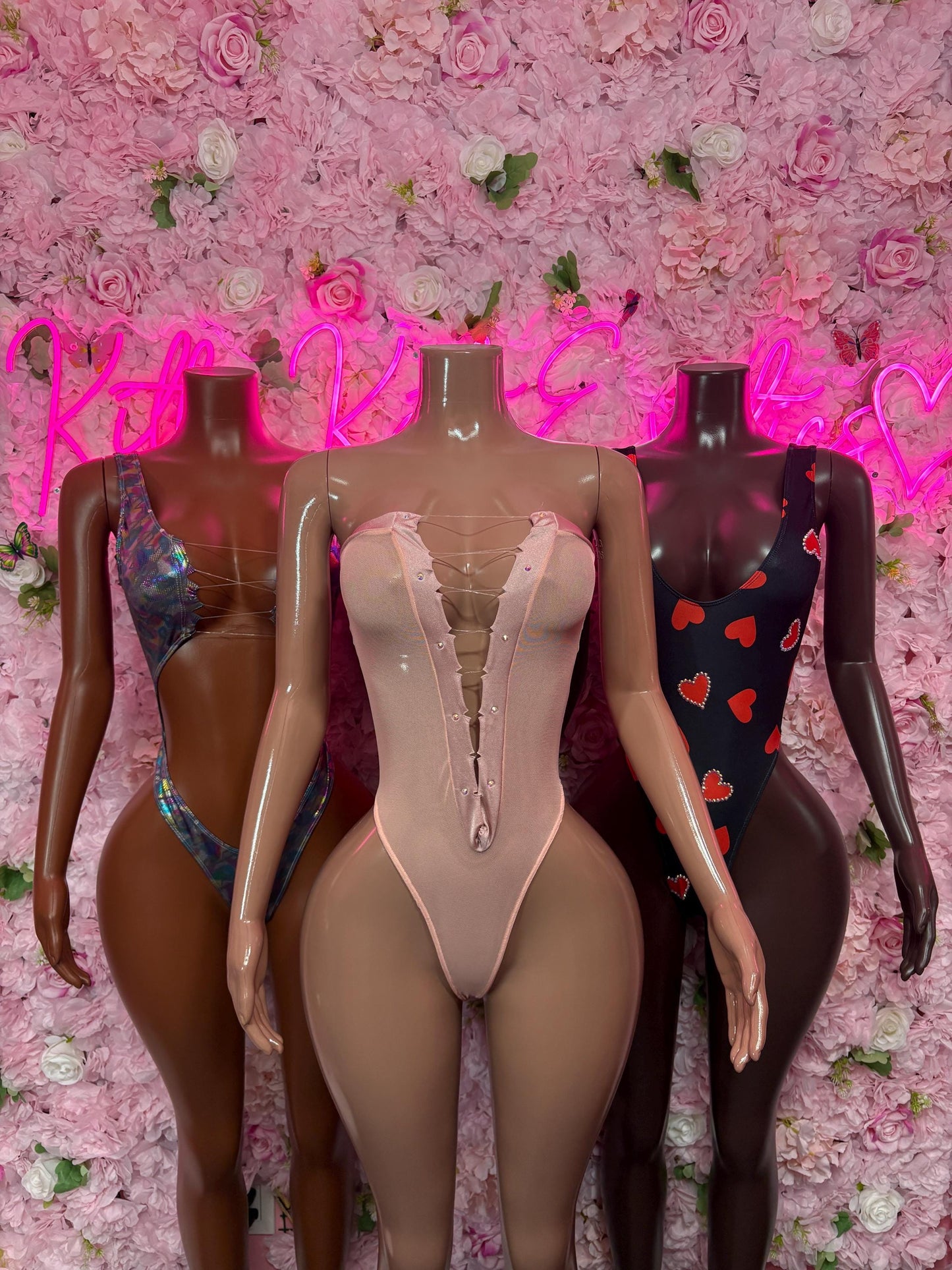 Rave Outfit One Piece Bodysuit Pink - Sexy Performance Costume, Latin Sultry, Bold Dance Outfit, Womens Party Outfit