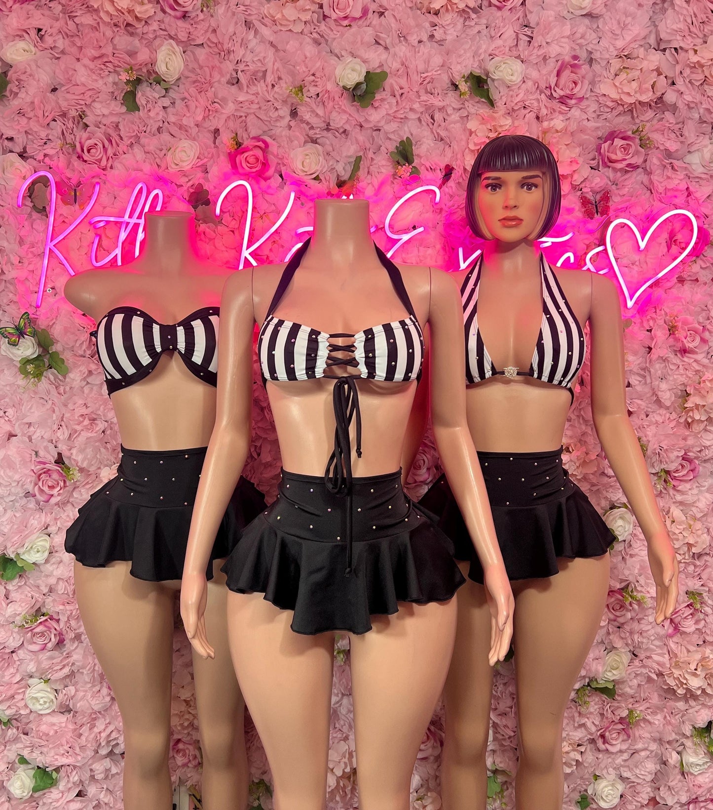 Referee Costume Set - Two-Piece Sports Skirt for Halloween, Game Day, Clubwear, Sports Bar, Roleplay & Festivals