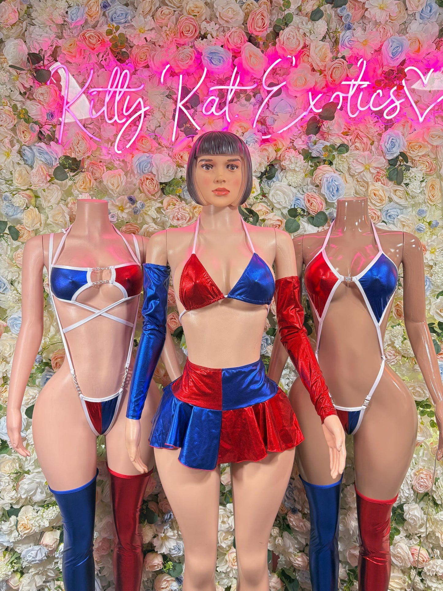 Costume Harley Quinn Two Piece Halloween, Cosplay, Comic Con, Rave Wear Festival Wear