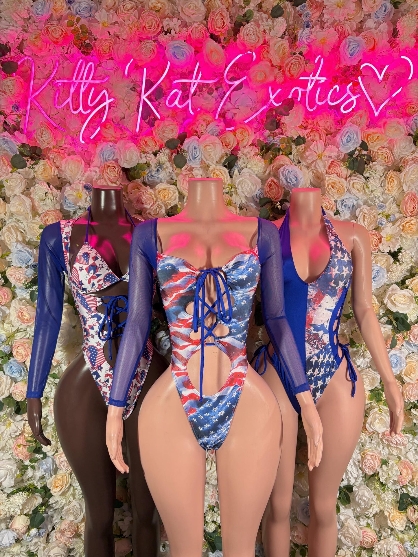 Fourth of July - Bottlegirl Bodysuit Bartender Patriotic Swimsuit for Beach, Pool Parties, or Summer Fun