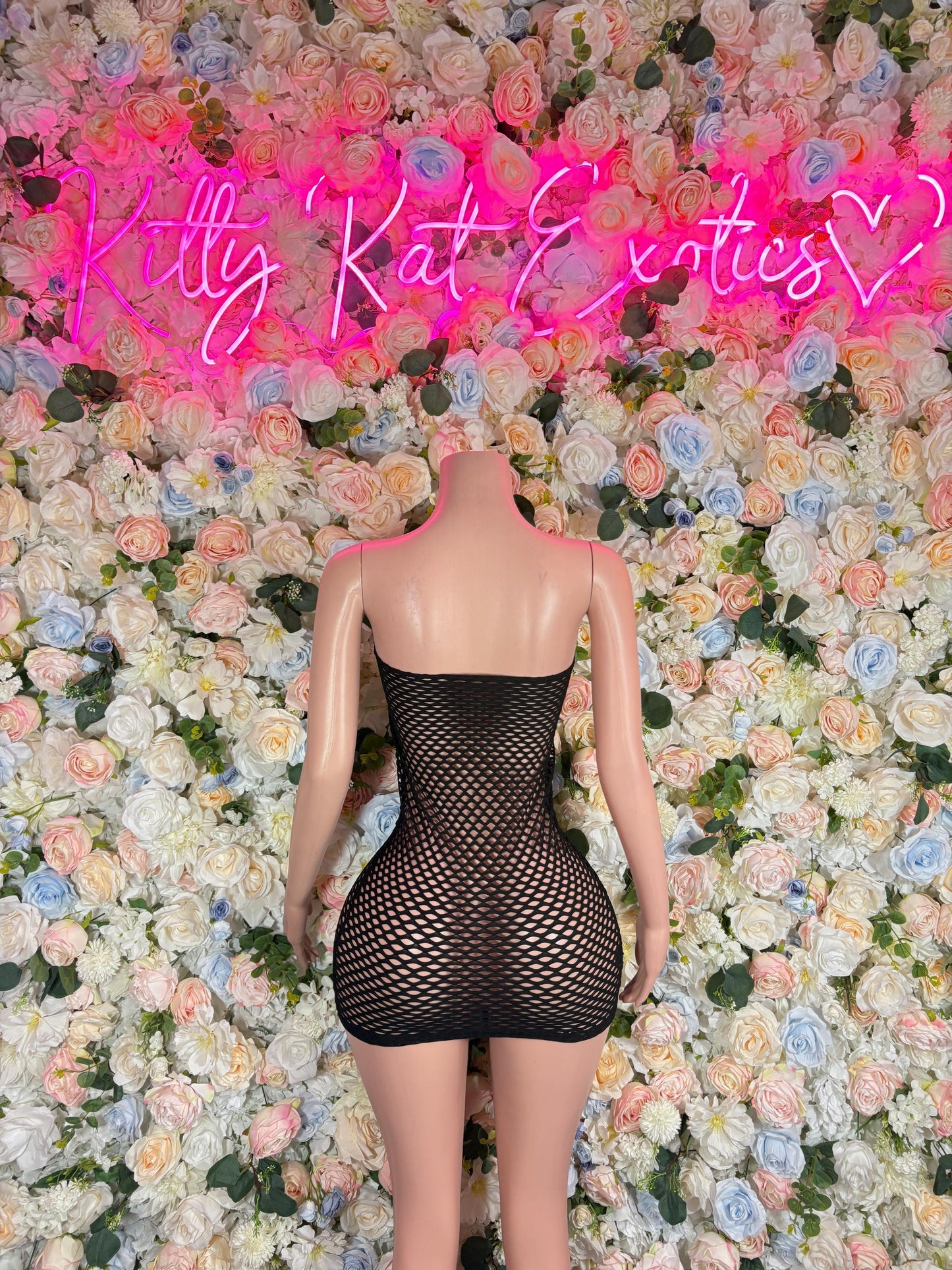 Rave Outfit Fishnet Bodysuit Black for Raves & Festivals Exotic Dancewear, Clubwear, EDC Outfit, Stripper Costume