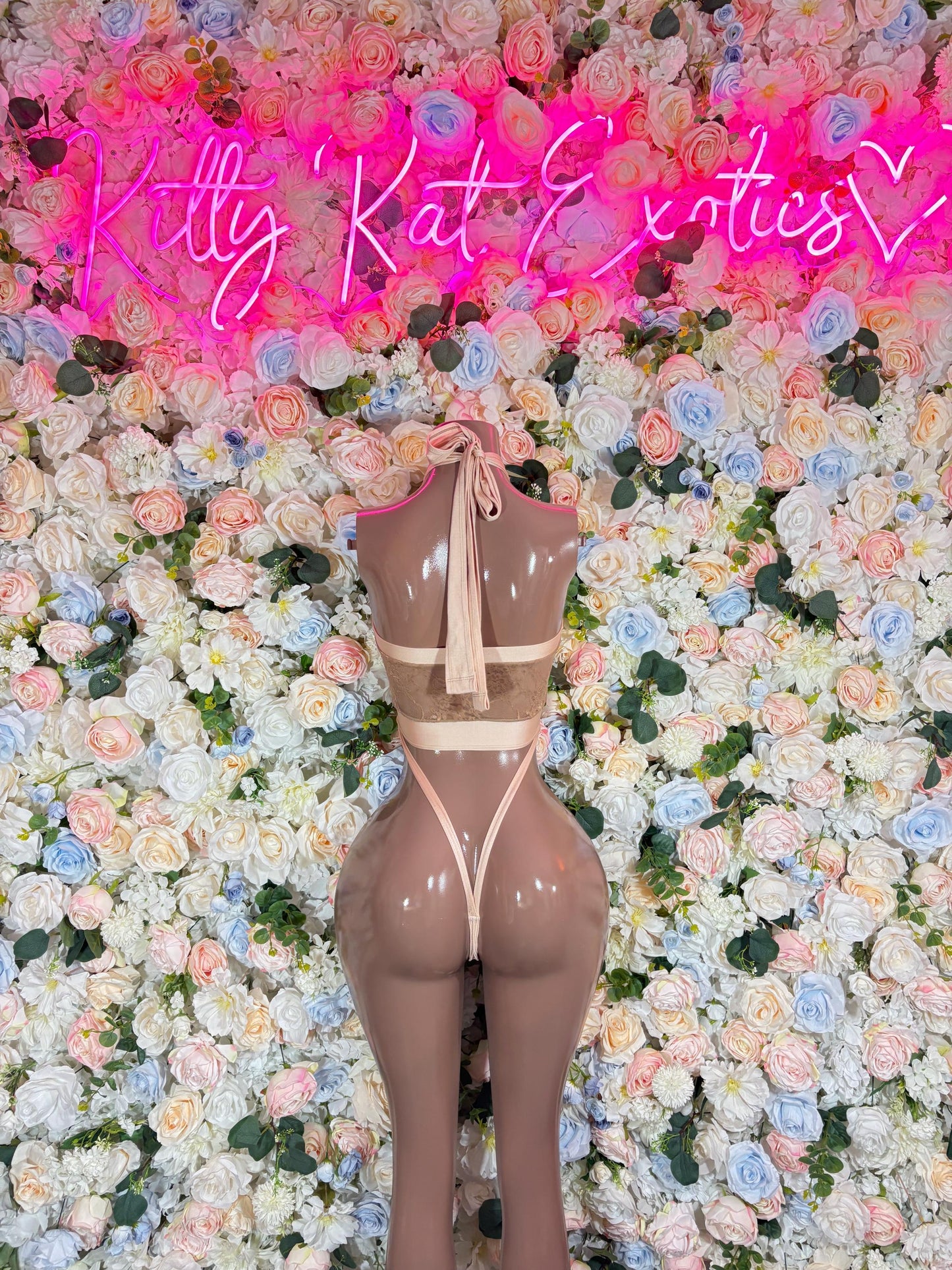 Exotic One Piece Nude Slingshot Lace Ravewear Festivalwear Bartender Outfit