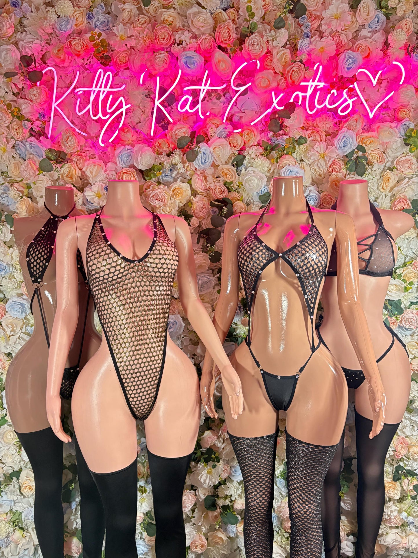 Exotic Dancewear Black Fishnet Slingshot With Leggings Bodysuit | Sexy Stripper Clubwear, Rave & Festival Outfit
