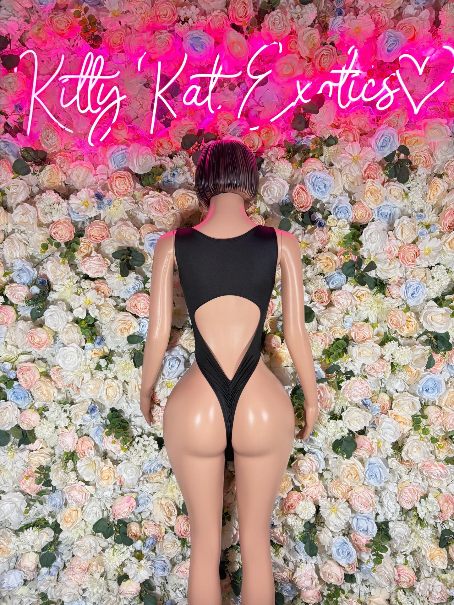 Bottlegirl outfits One-Piece Bodysuit Pink Lightening - Custom Design | Exotic Dancewear for Performers, Raves, & Nights Out