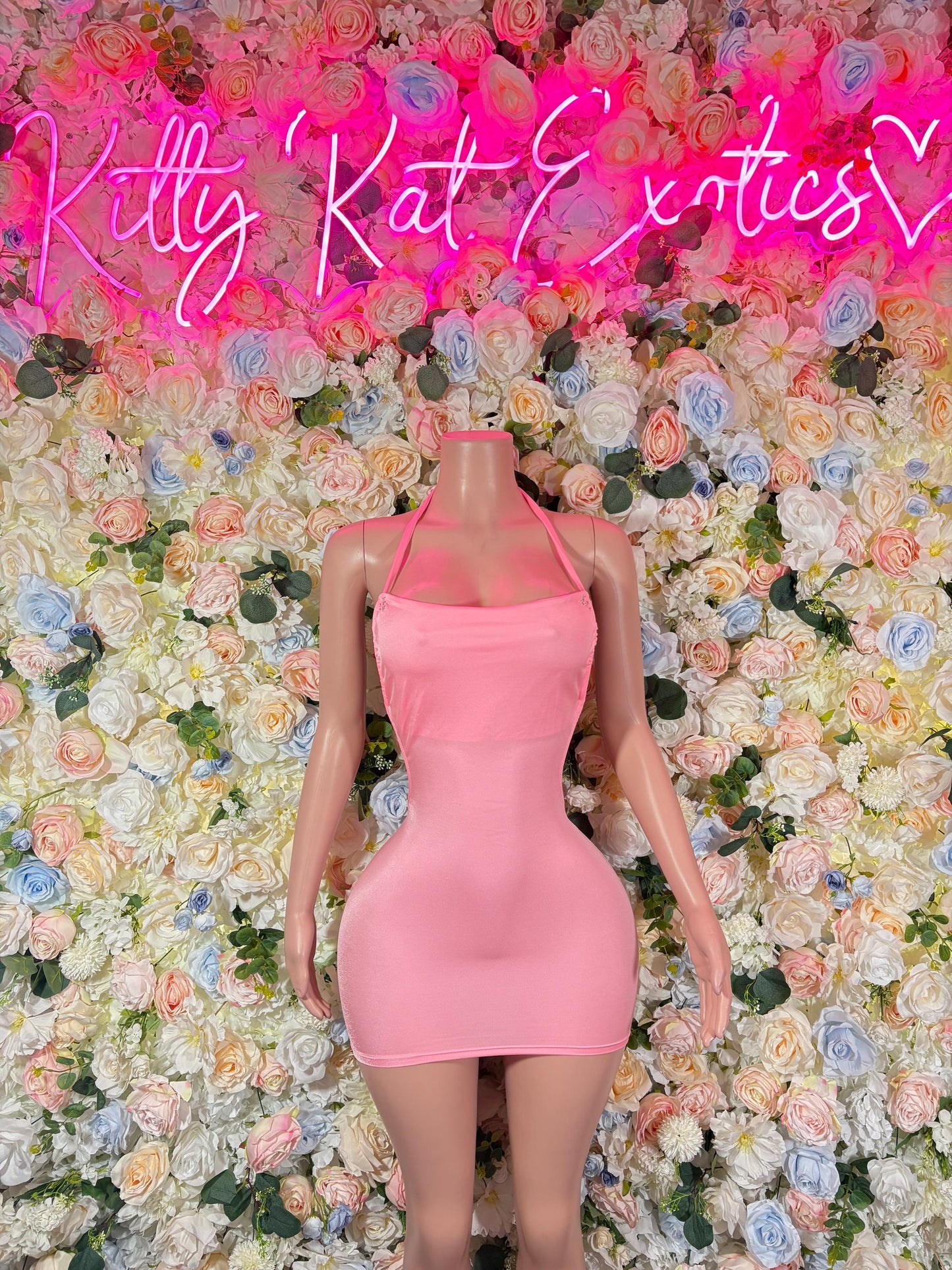 Pink Dress Sexy Festival Outfit, Ravewear, Club Dress, Exotic Dancewear, EDM Party Look, Summer Womens Clothing