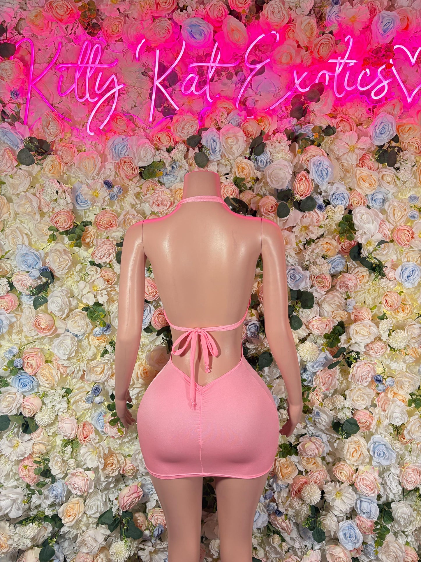 Pink Dress Sexy Festival Outfit, Ravewear, Club Dress, Exotic Dancewear, EDM Party Look, Summer Womens Clothing
