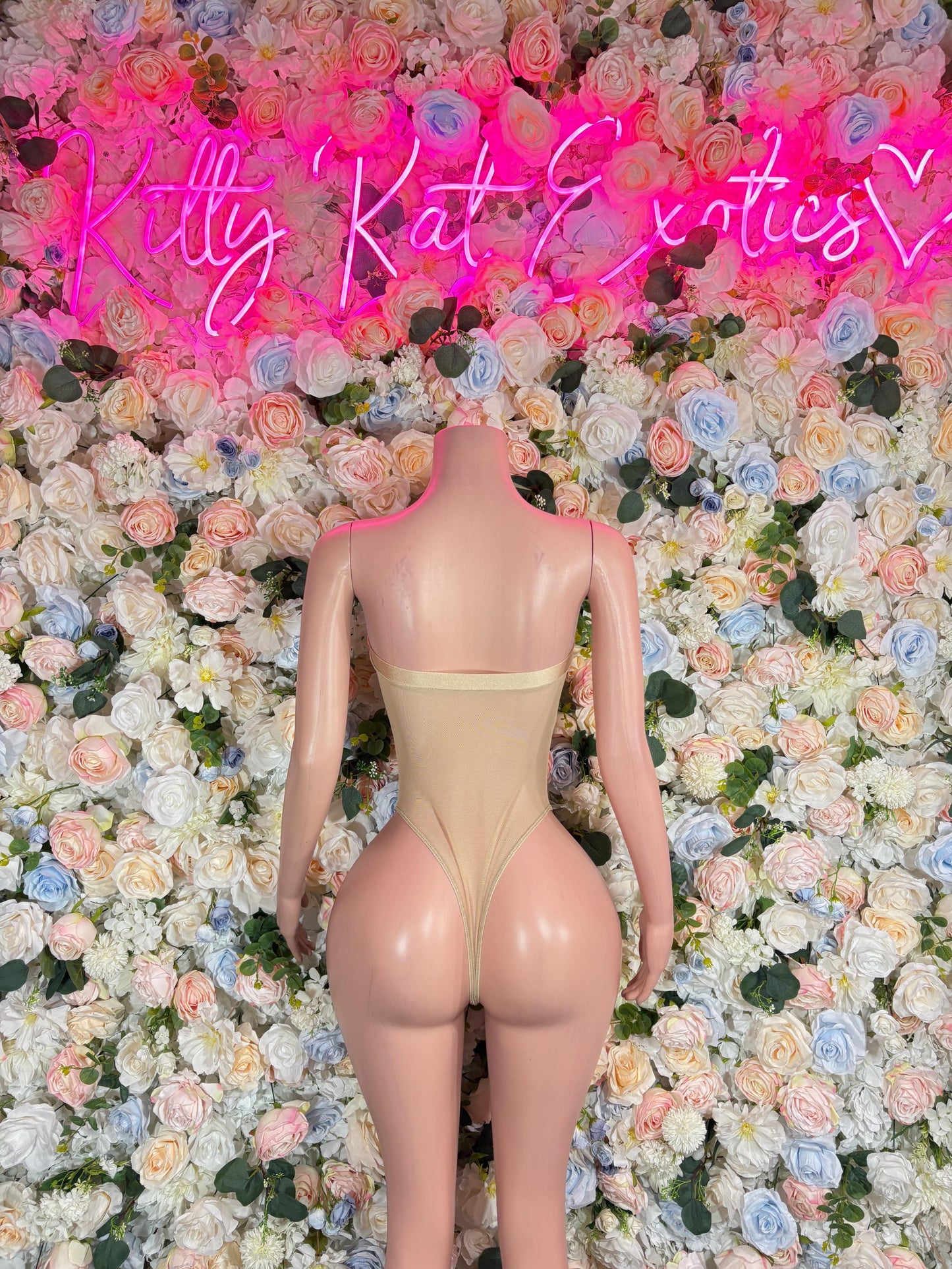 Bartender Bodysuit One Piece Nude Ravewear Festival wear Bartender Outfit