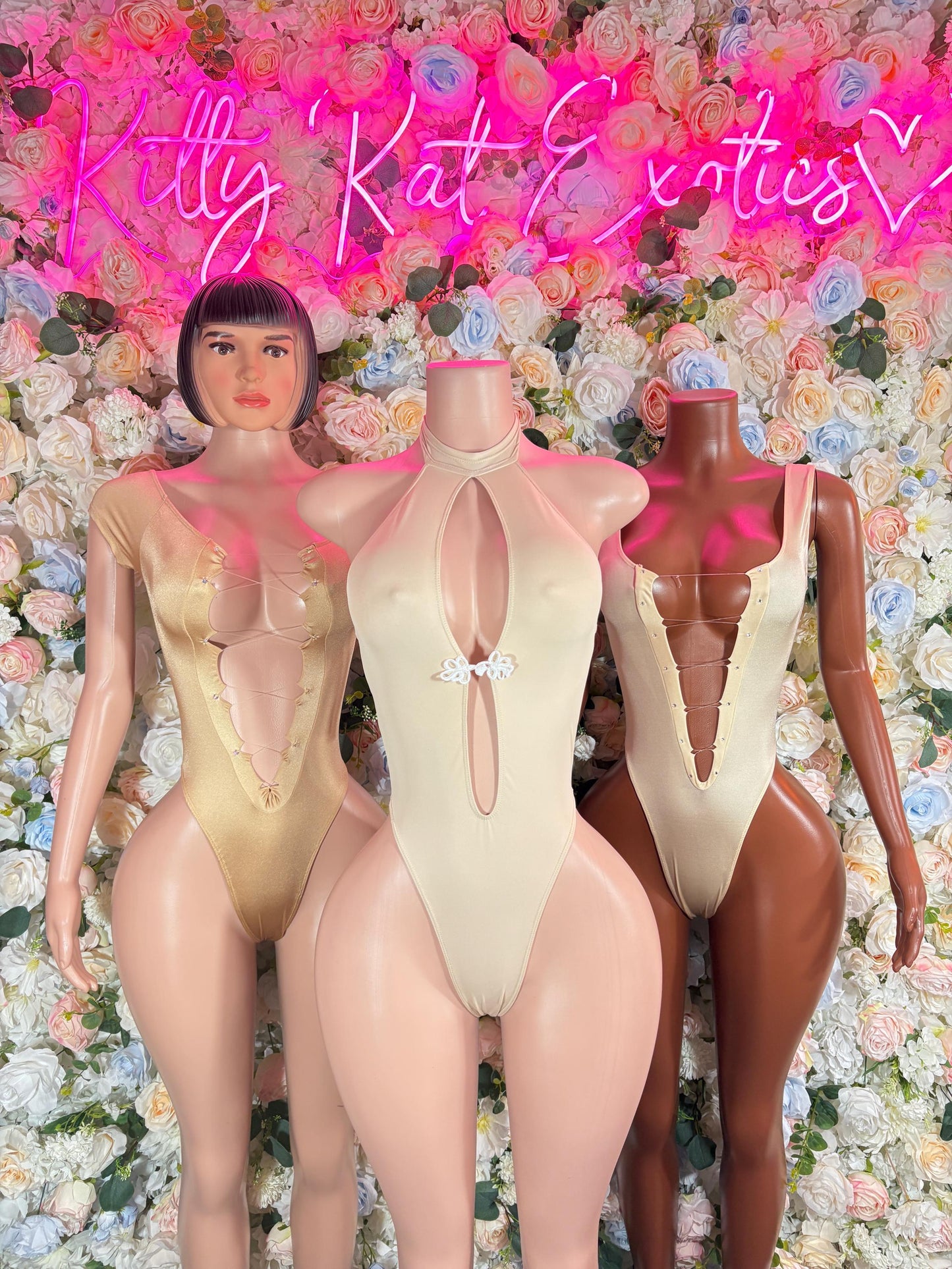 Bartender Bodysuit One Piece Nude Ravewear Festival wear Bartender Outfit