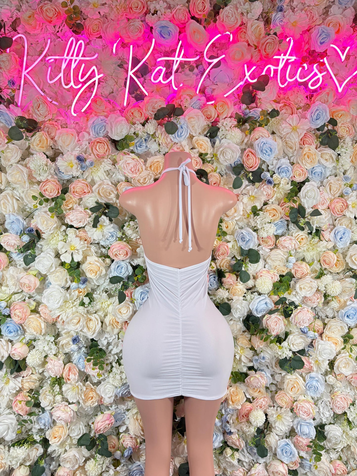 Summer White Gown Sexy Party Dress | Clubwear, Night Out, Bold Shiny Statement Womens Outfit