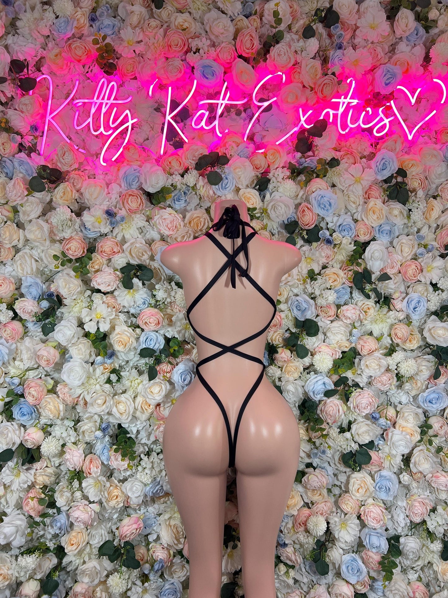 Fishnet Bodysuit - Bottle Girl Black Bodysuit - Comfortable Rave Waitress Underwear, Stylish Intimate Lingerie