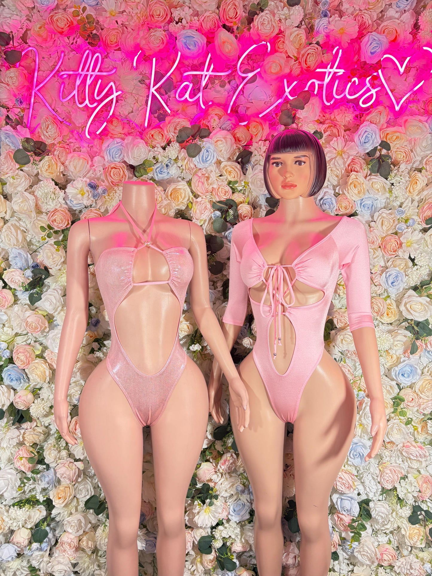 Bottlegirl Bodysuit One-Piece Baby Pink Bartender | Exotic Dancewear Festival wear