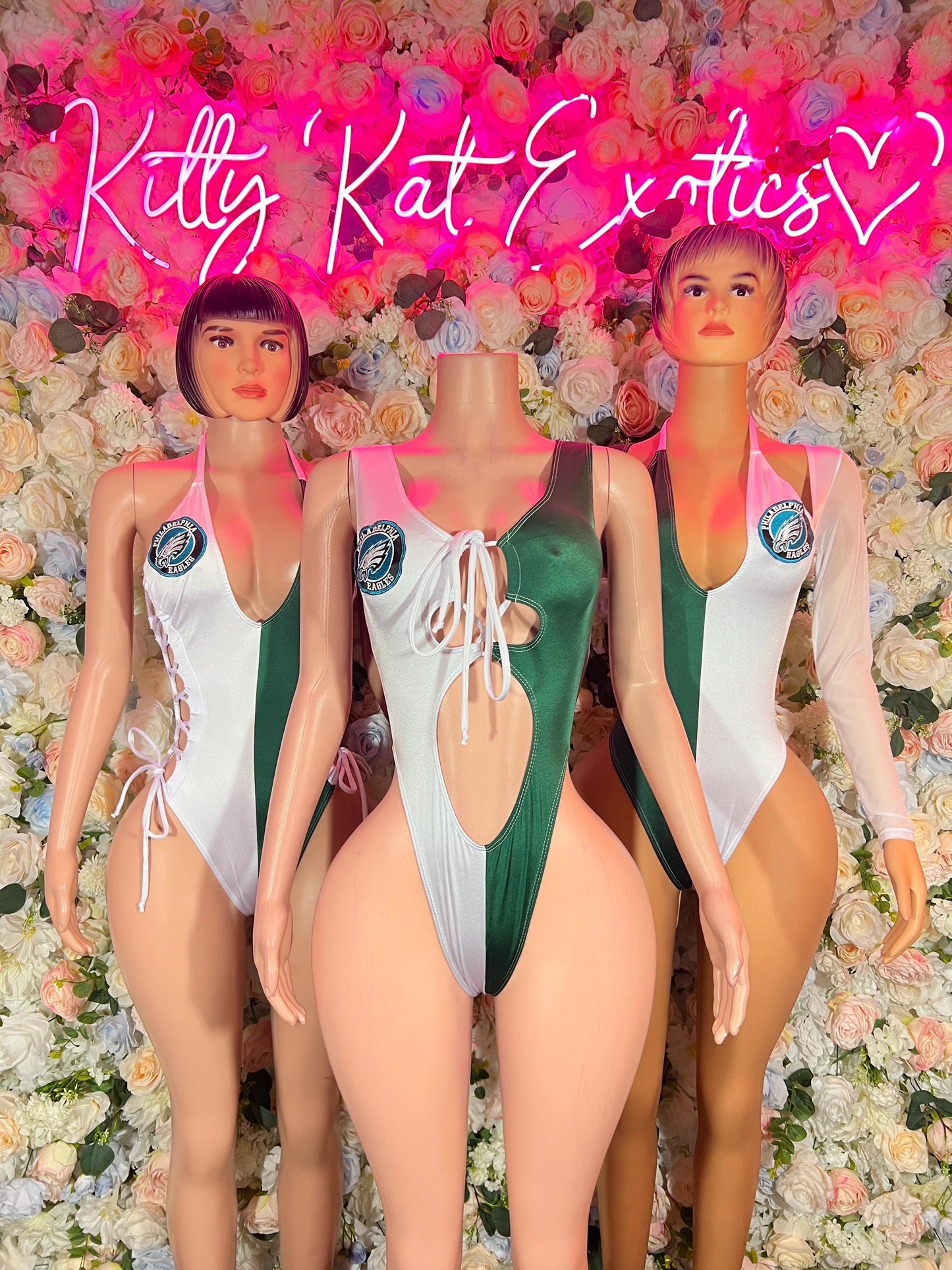 Bottlegirl Custom Football-Inspired Philadelphia Team Bartender Bodysuit Costume