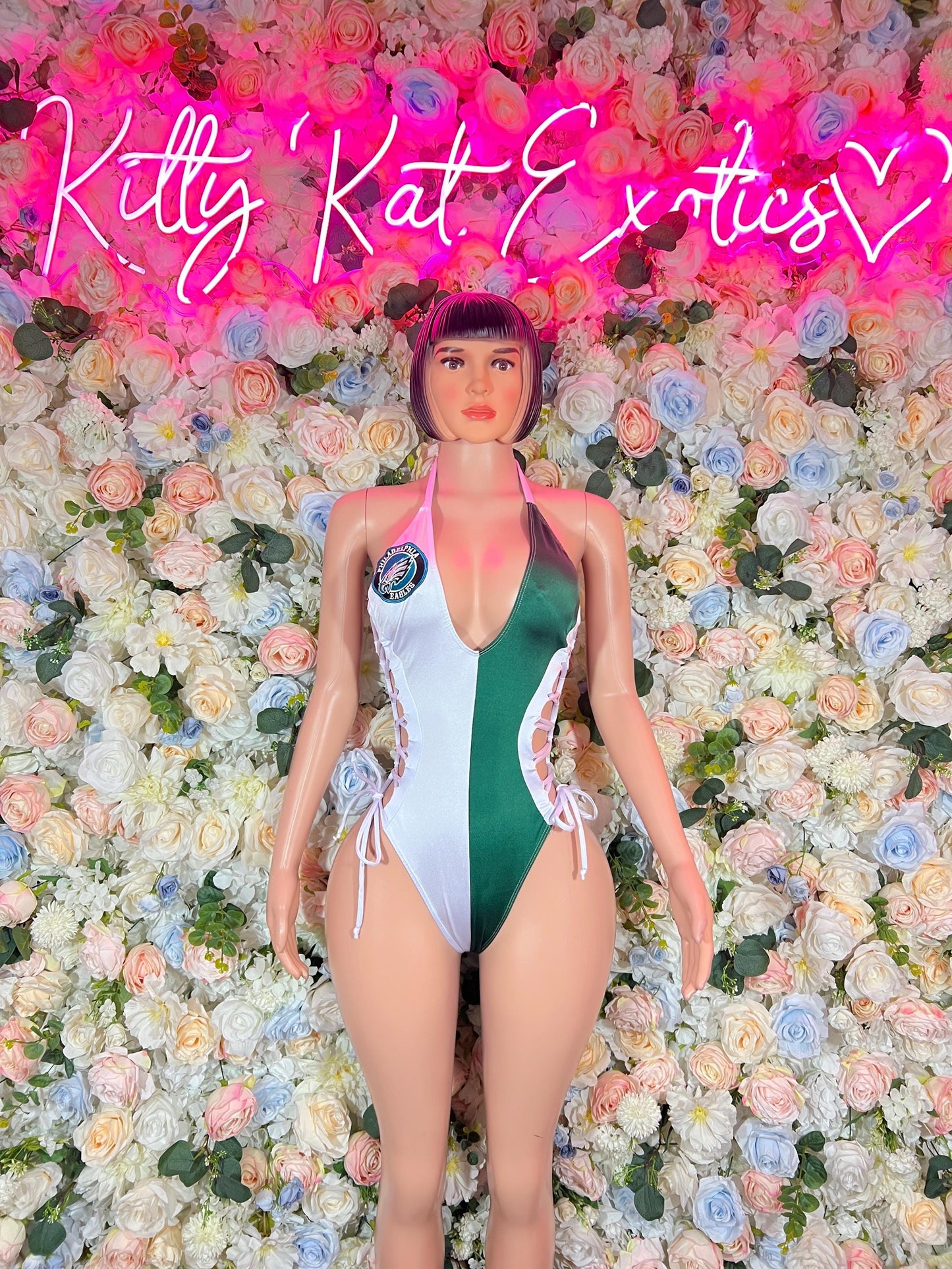 Bottlegirl Custom Football-Inspired Philadelphia Team Bartender Bodysuit Costume