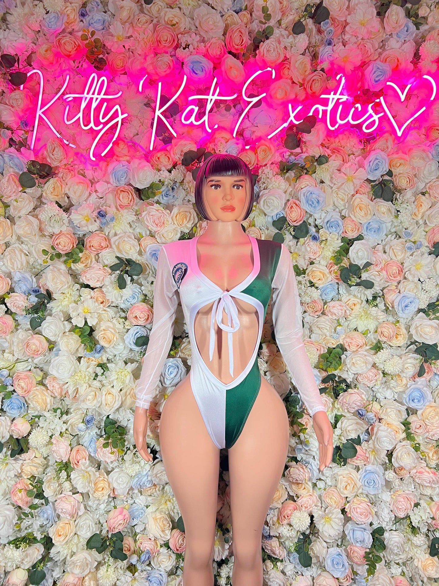 Bottlegirl Custom Football-Inspired Philadelphia Team Bartender Bodysuit Costume