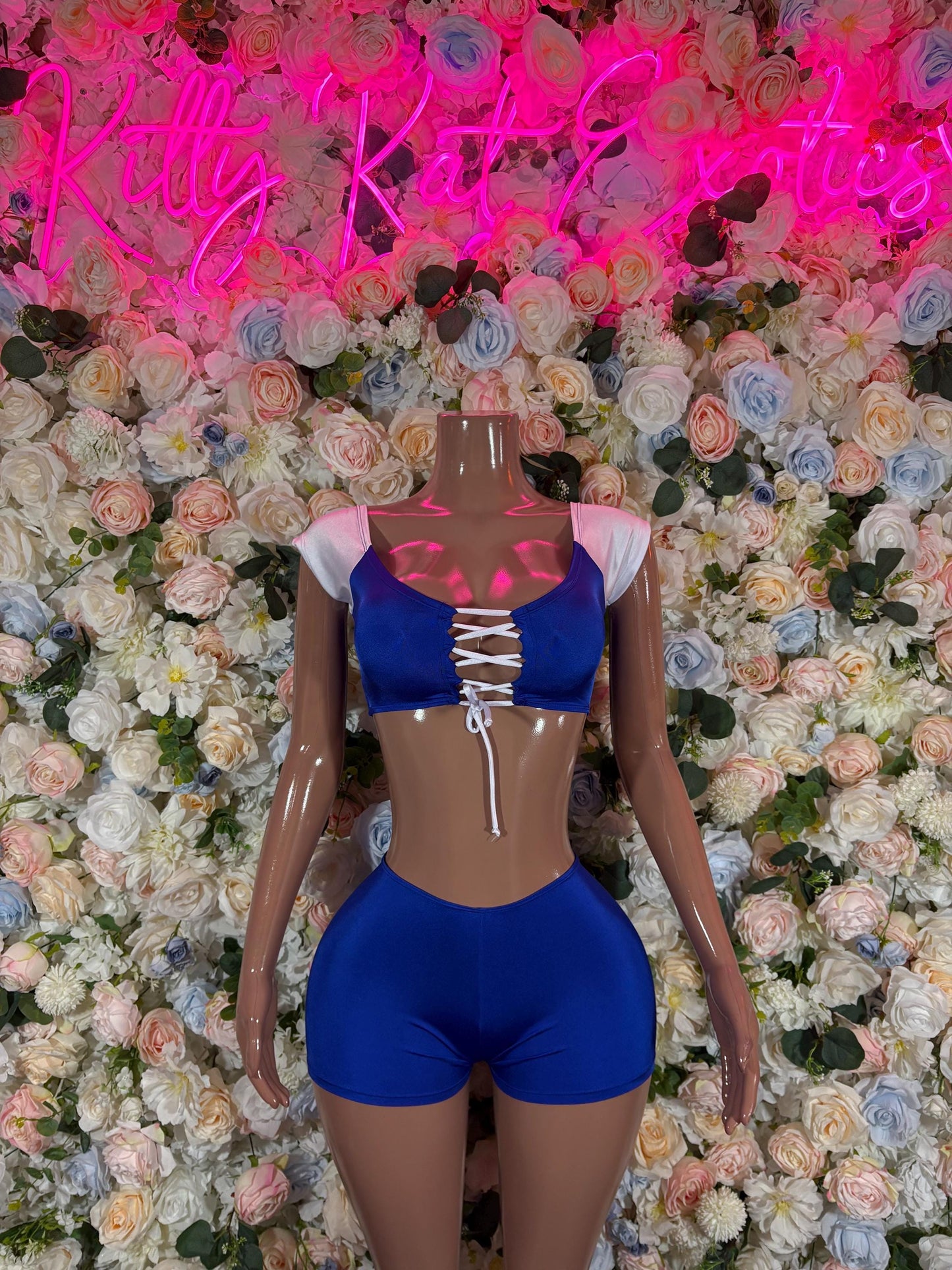Bottlegirl Football-Inspired New York Team Bartender Bodysuit Costume