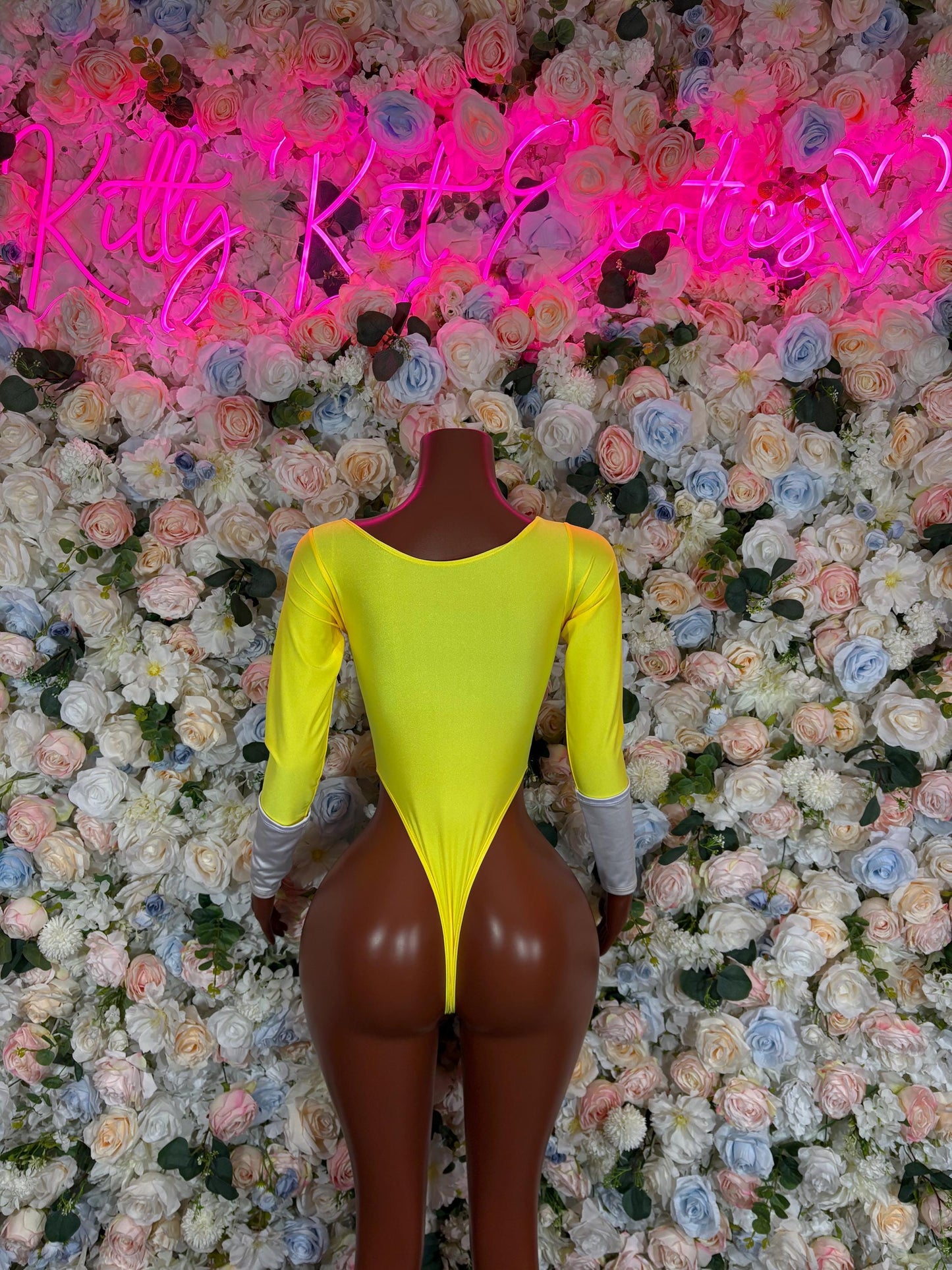 Halloween Power Ranger Sexy costume yellow Bodysuit for Women, Bottlegirl Bartender Outfit, Cosplay