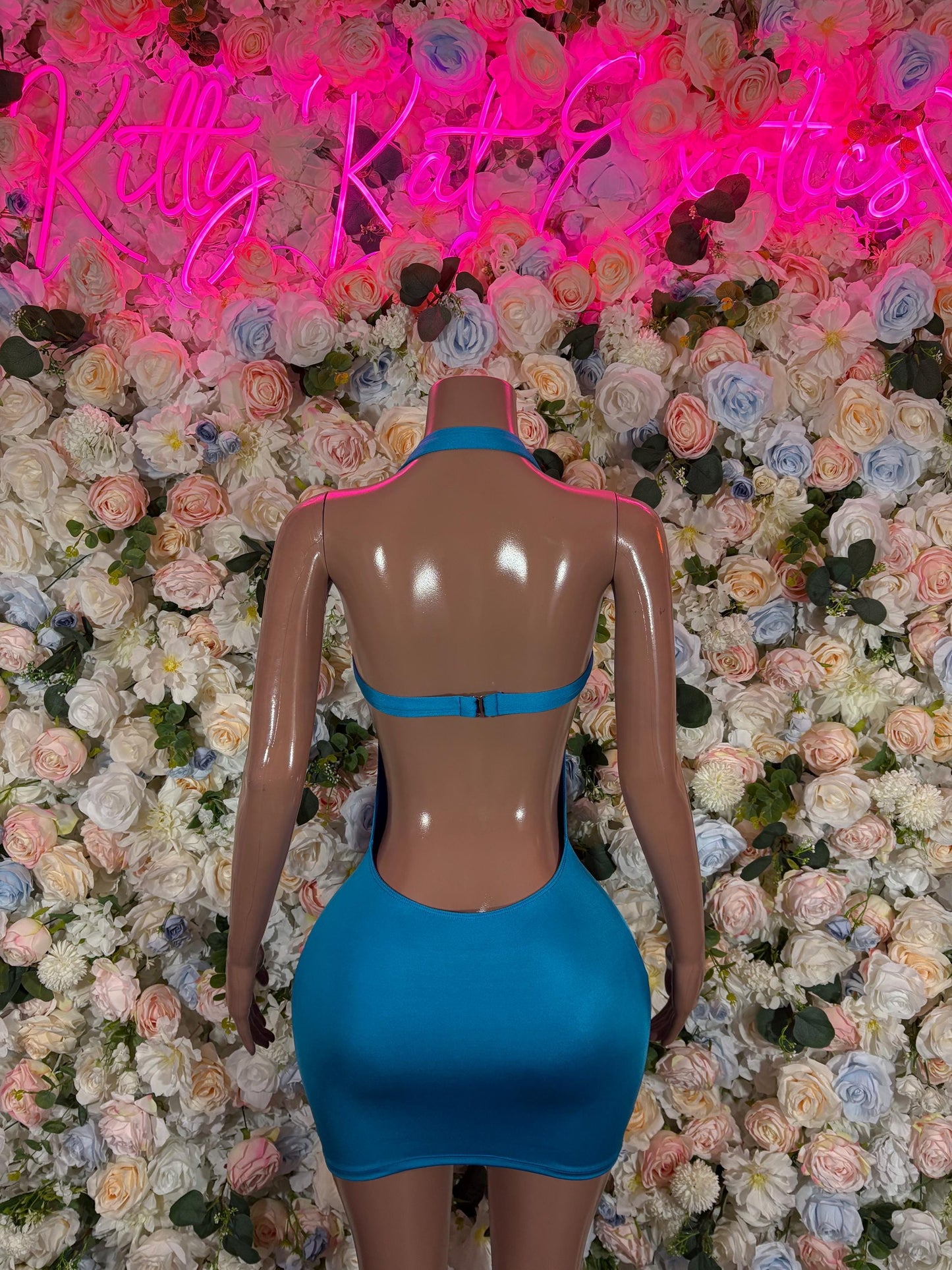 Turquoise Dress Exotic Dancewear Elegant and Sexy Evening Dress for Performers, Events, or Special Occasions