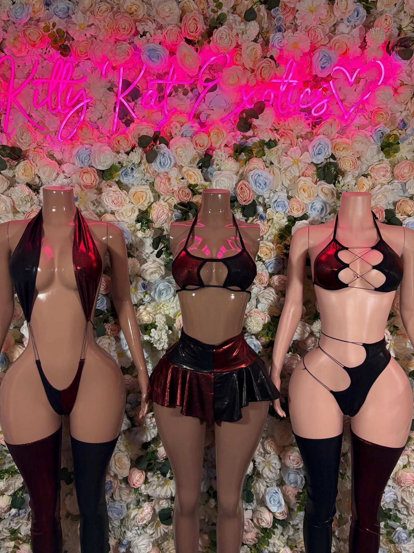 Bottlegirl Harley Quinn Two Piece Skirt Set Costume With Womens Rave Outfit, Bottle Girl Bartender Cosplay