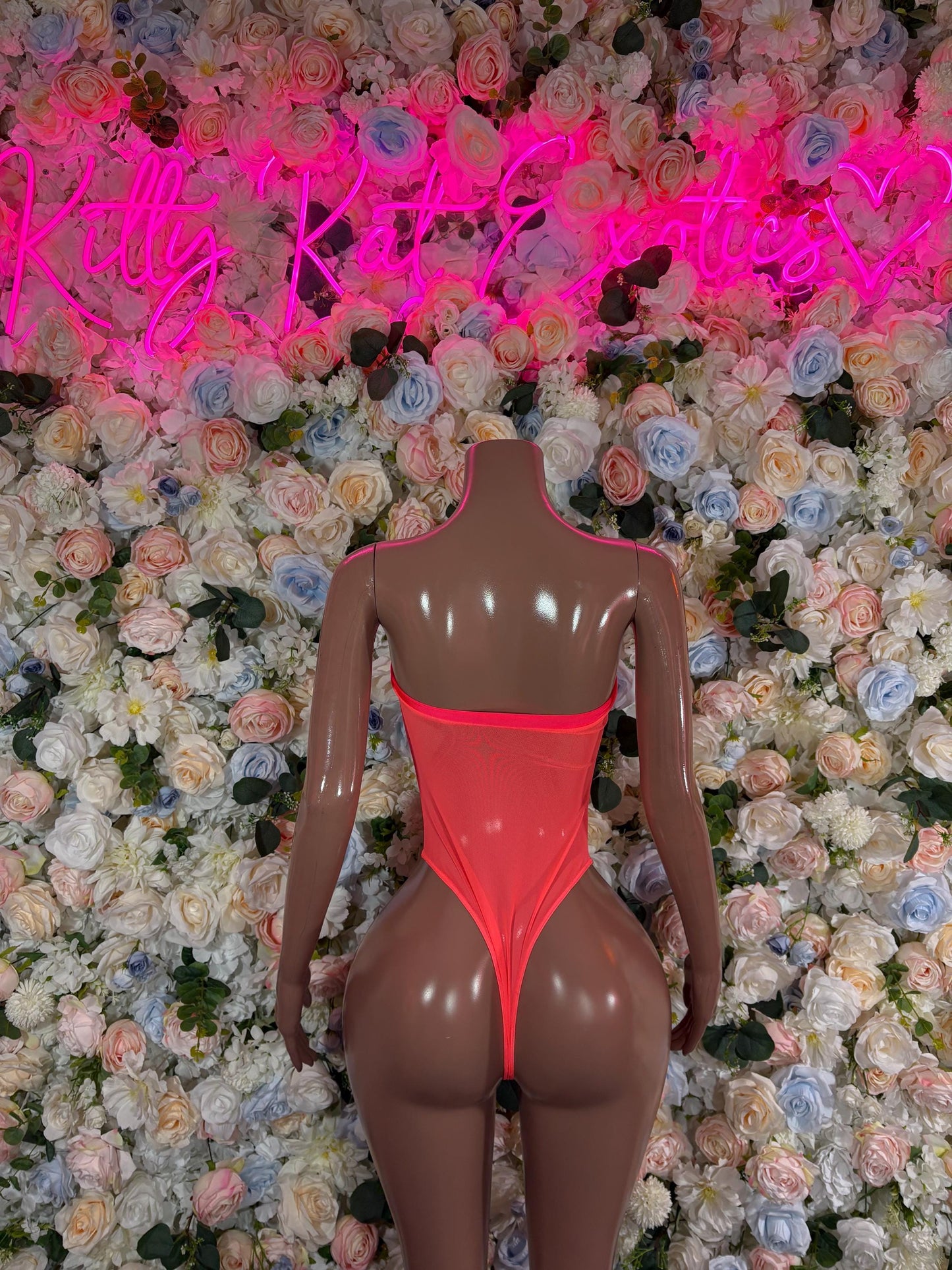 Bartender One-Piece Coral Bodysuit Bottlegirl | Exotic Dancewear Festival wear