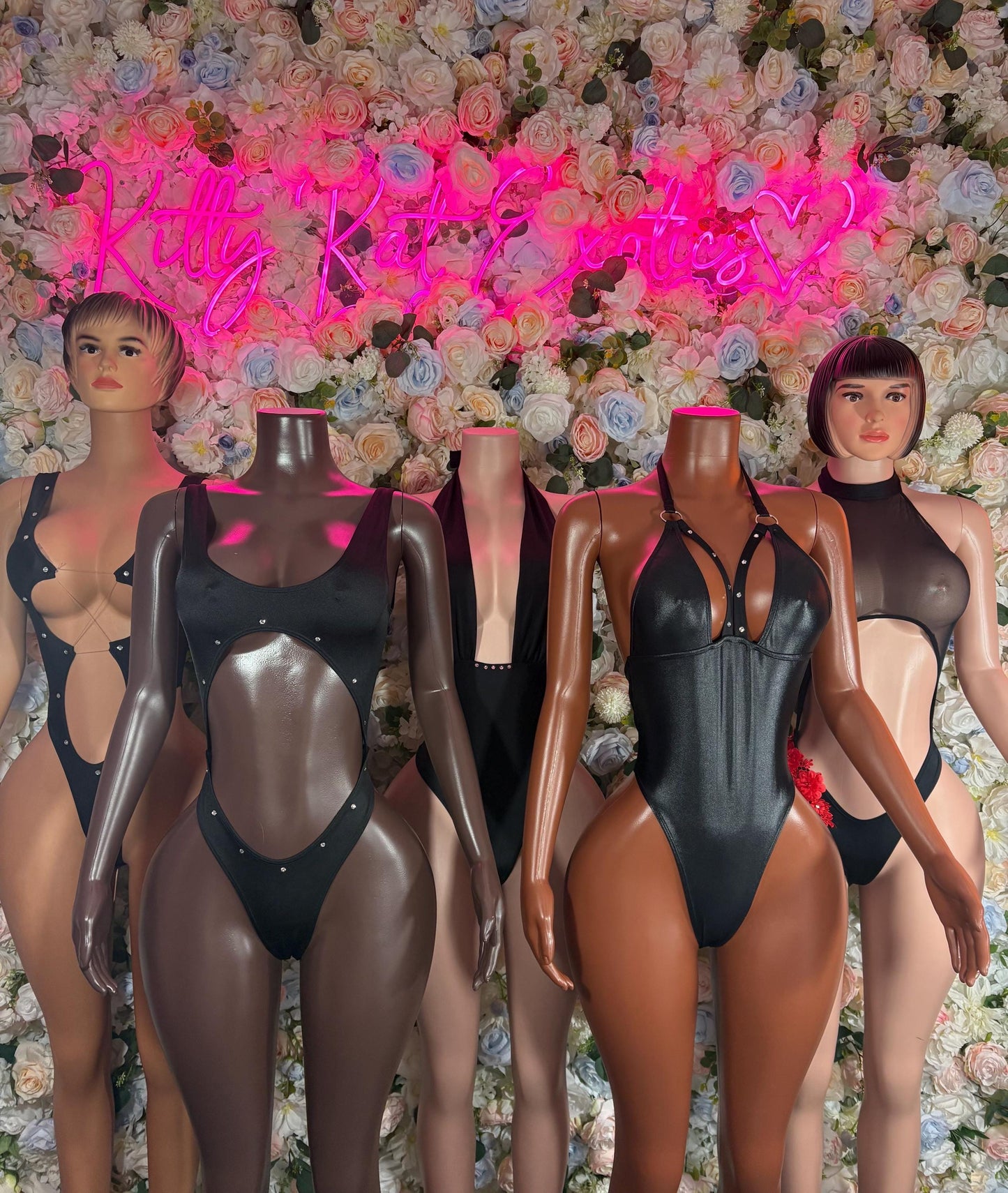 Bottlegirl Bodysuit One Piece Black Bodysuit Exotic Dancewear for Performers, Raves, or Night Out | Sexy and Flattering Style
