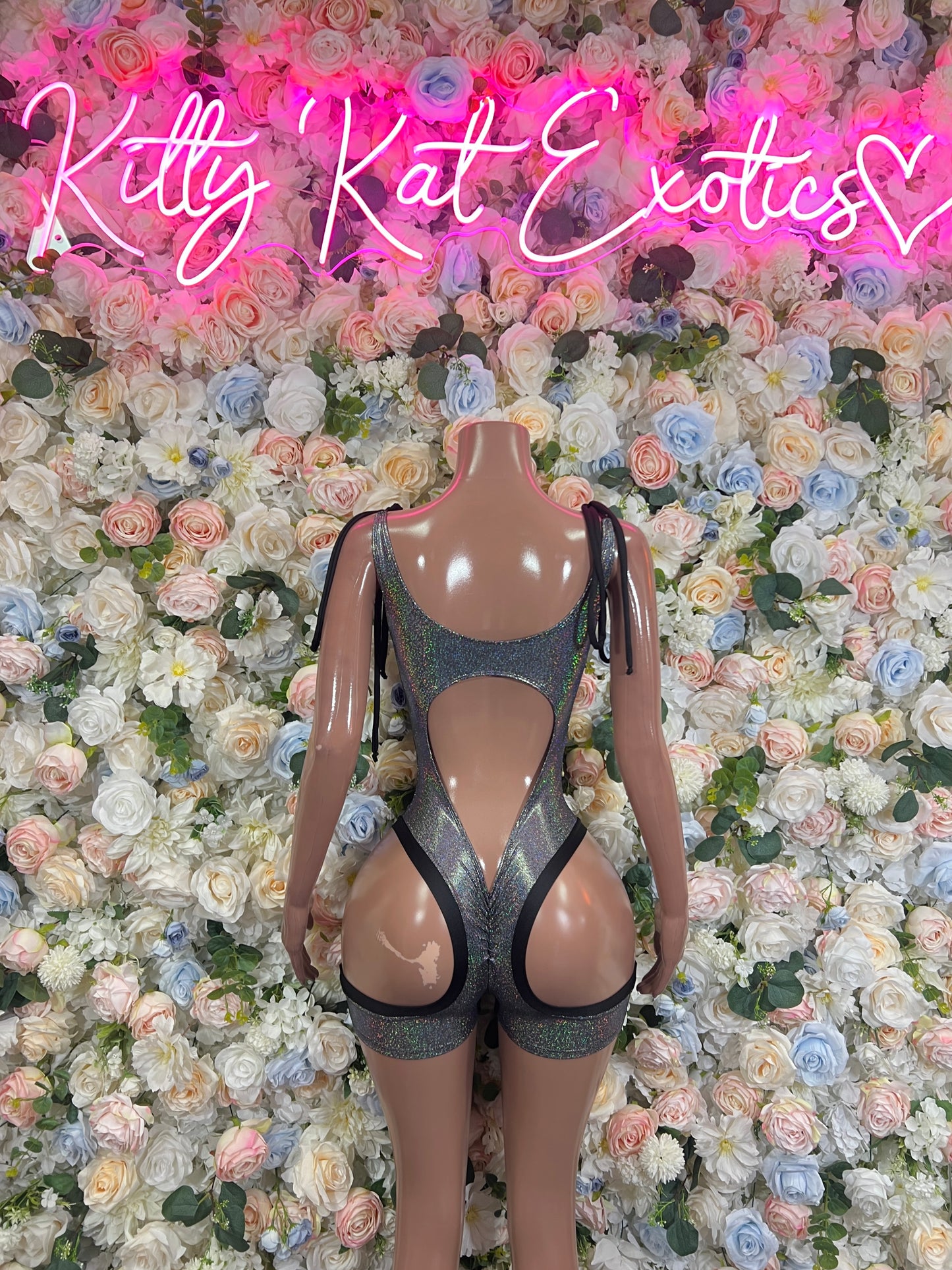 Bartender Outfits - Chrome Metallic Bodysuit