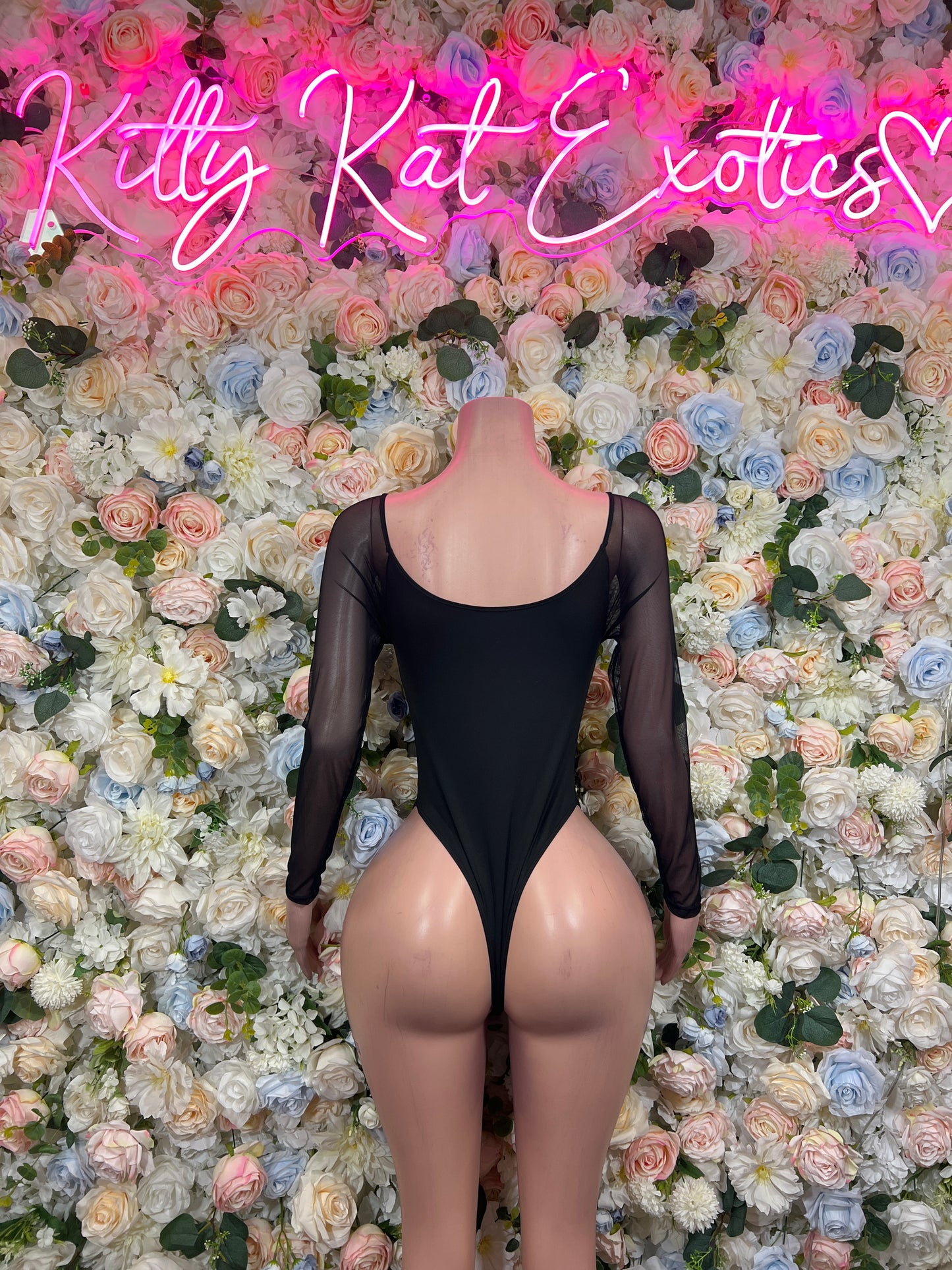 Black Bottlegirl Bodysuit - Exotic Dancewear, Bartender Costume & Rave Clubwear