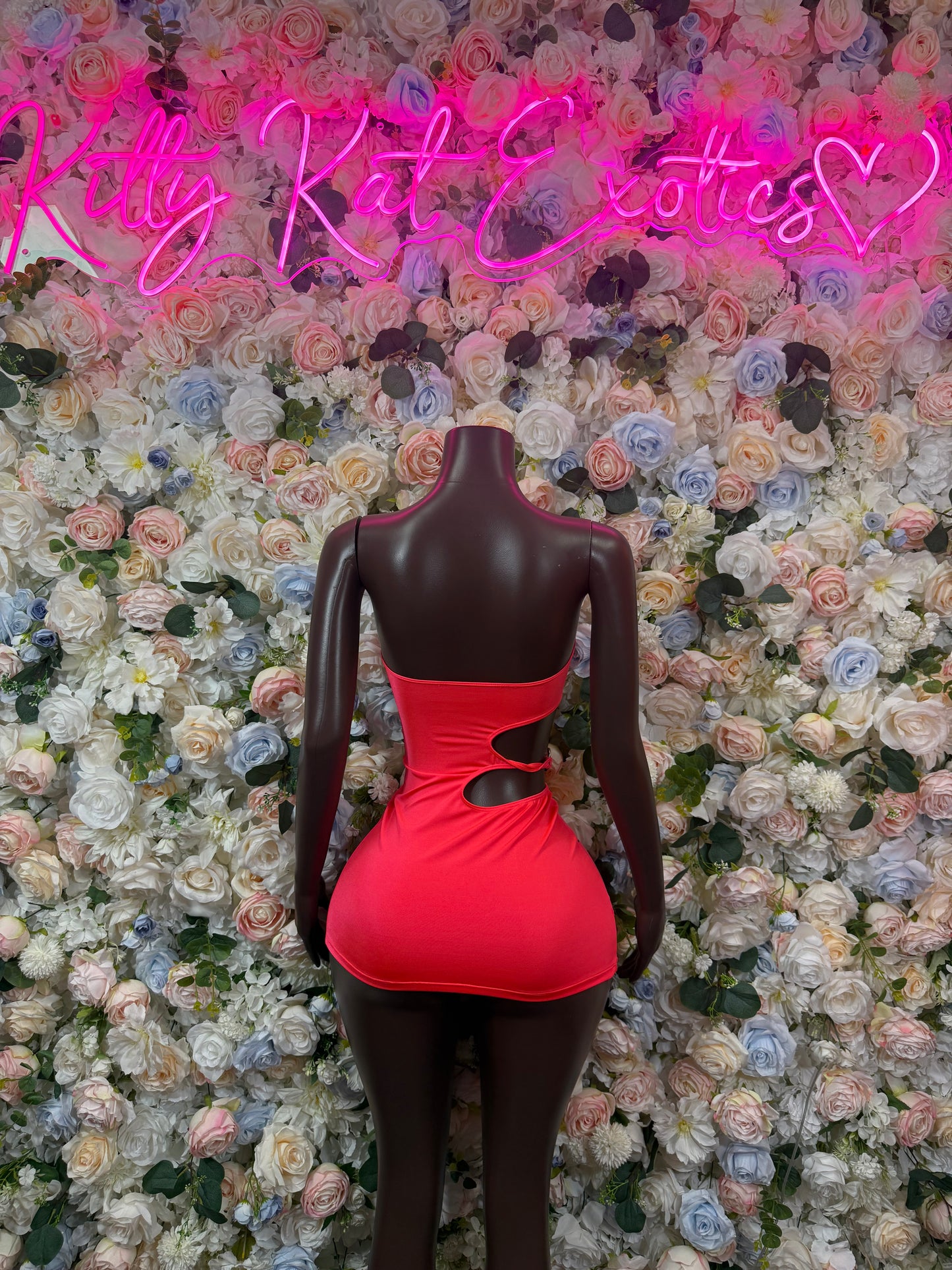 Coral Club Dress for Women - One Piece Exotic Dancewear Rave Festival Outfit