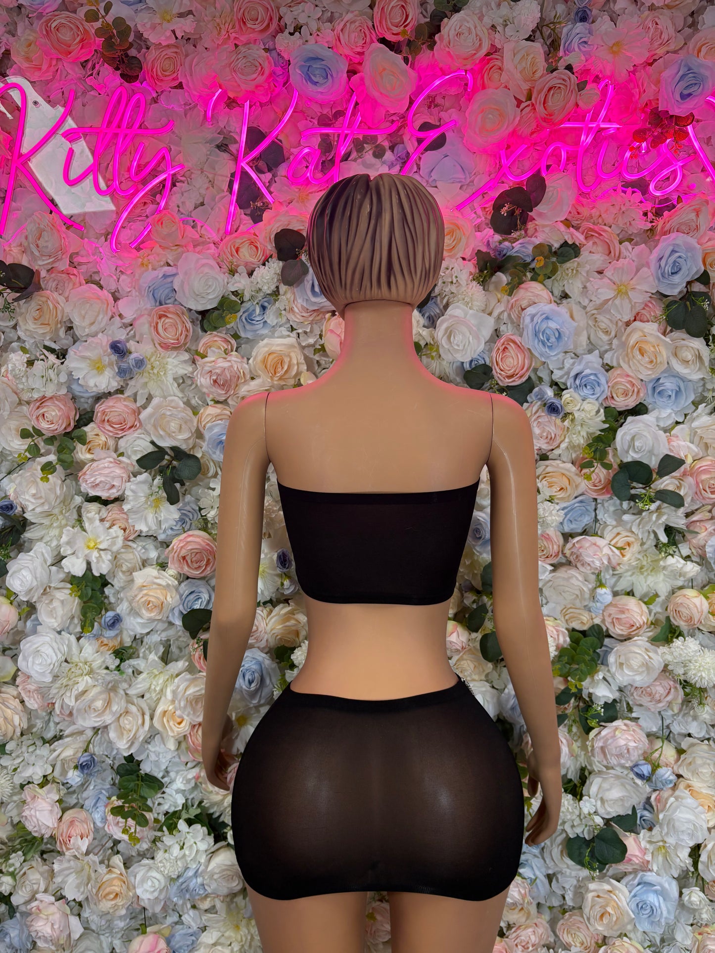 Fishent Two Piece Black Custom Exotic Dancewear Festival wear