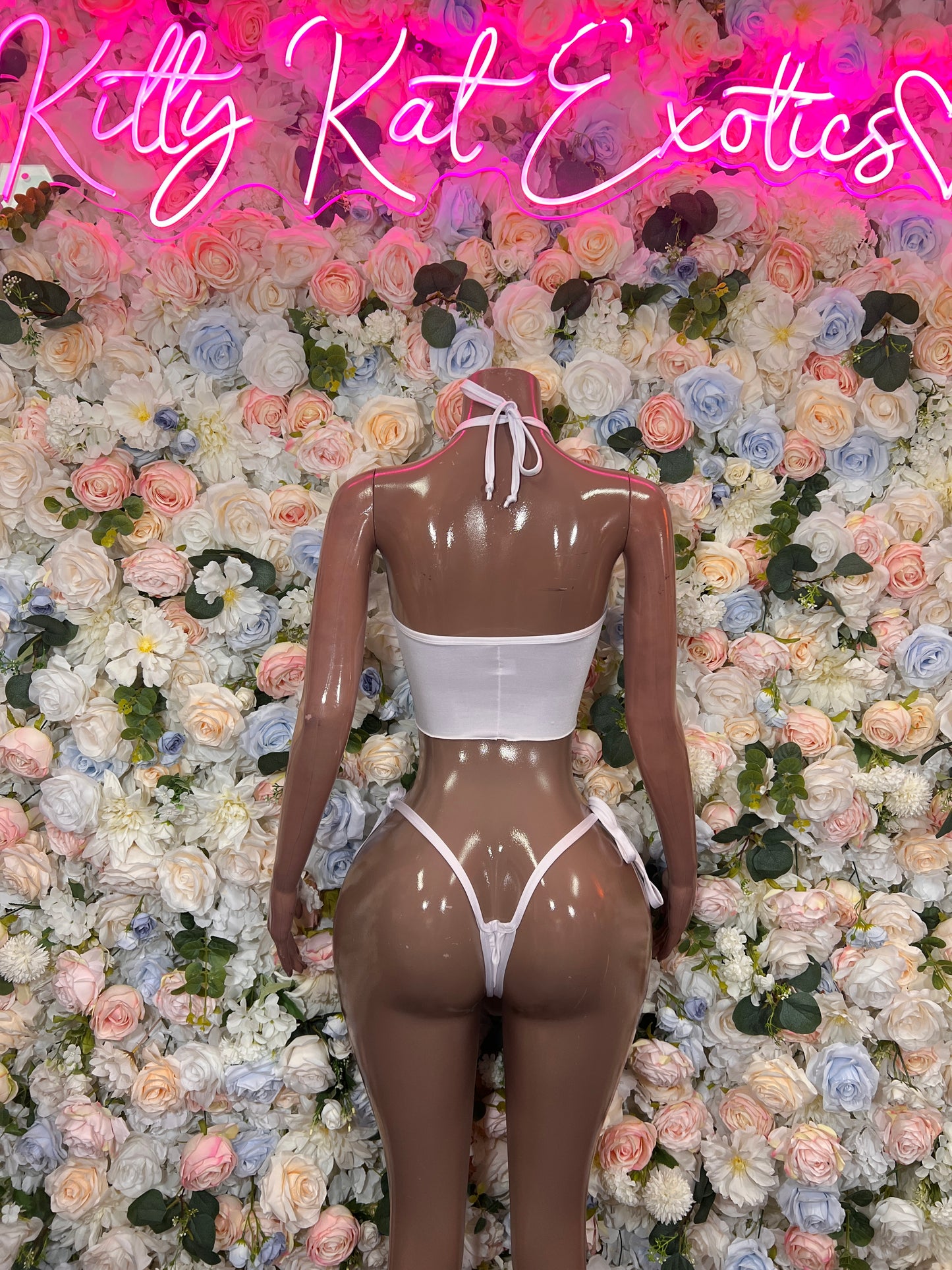 White Two Piece- Bottle Service Outfit, Rave Festival Clubwear, Sexy One Piece Dancewear