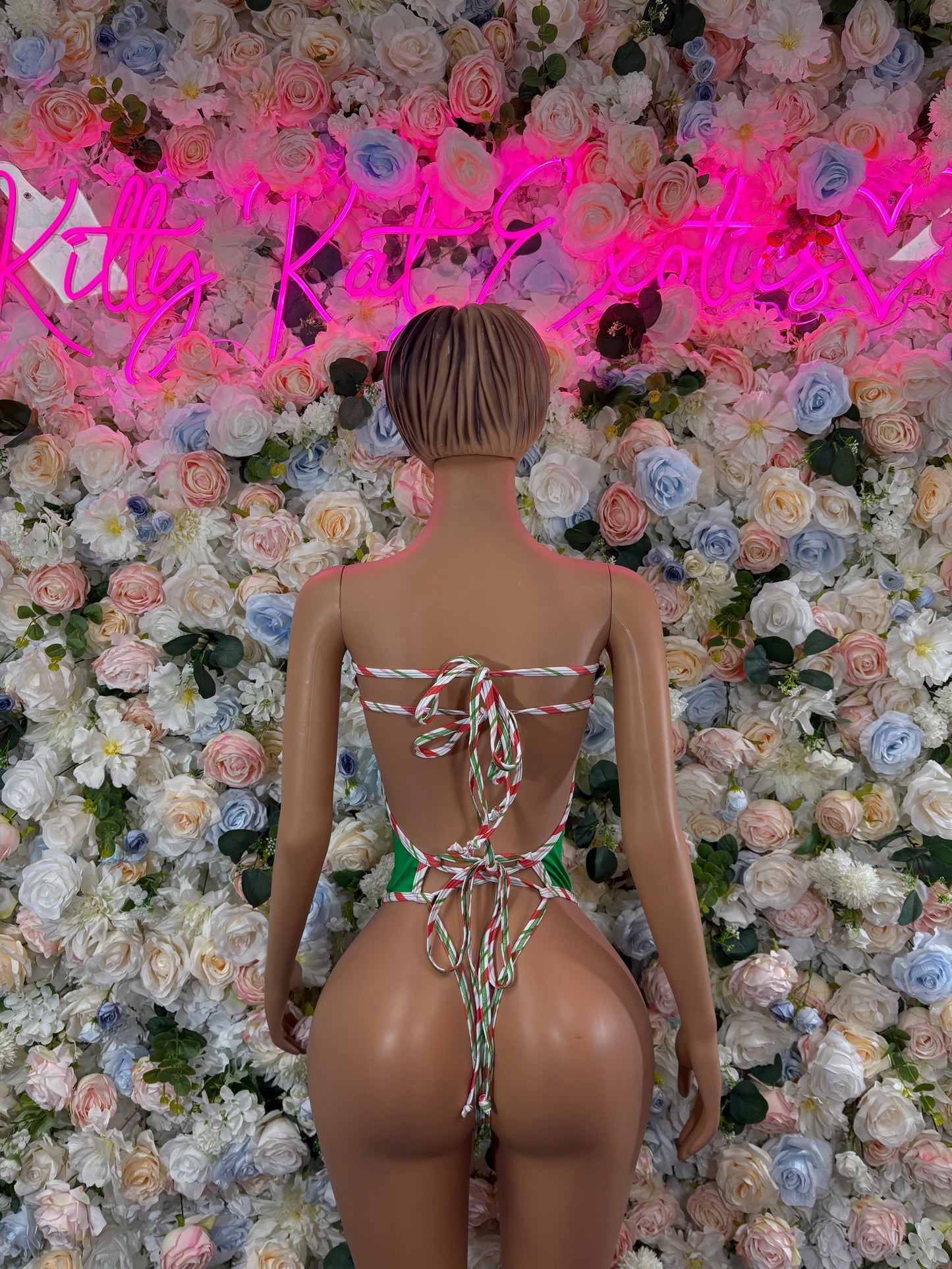 Bottlegirl Christmas Bodysuit - Holiday Design | Exotic Dancewear for Performers, Bottlegirl, Bartender