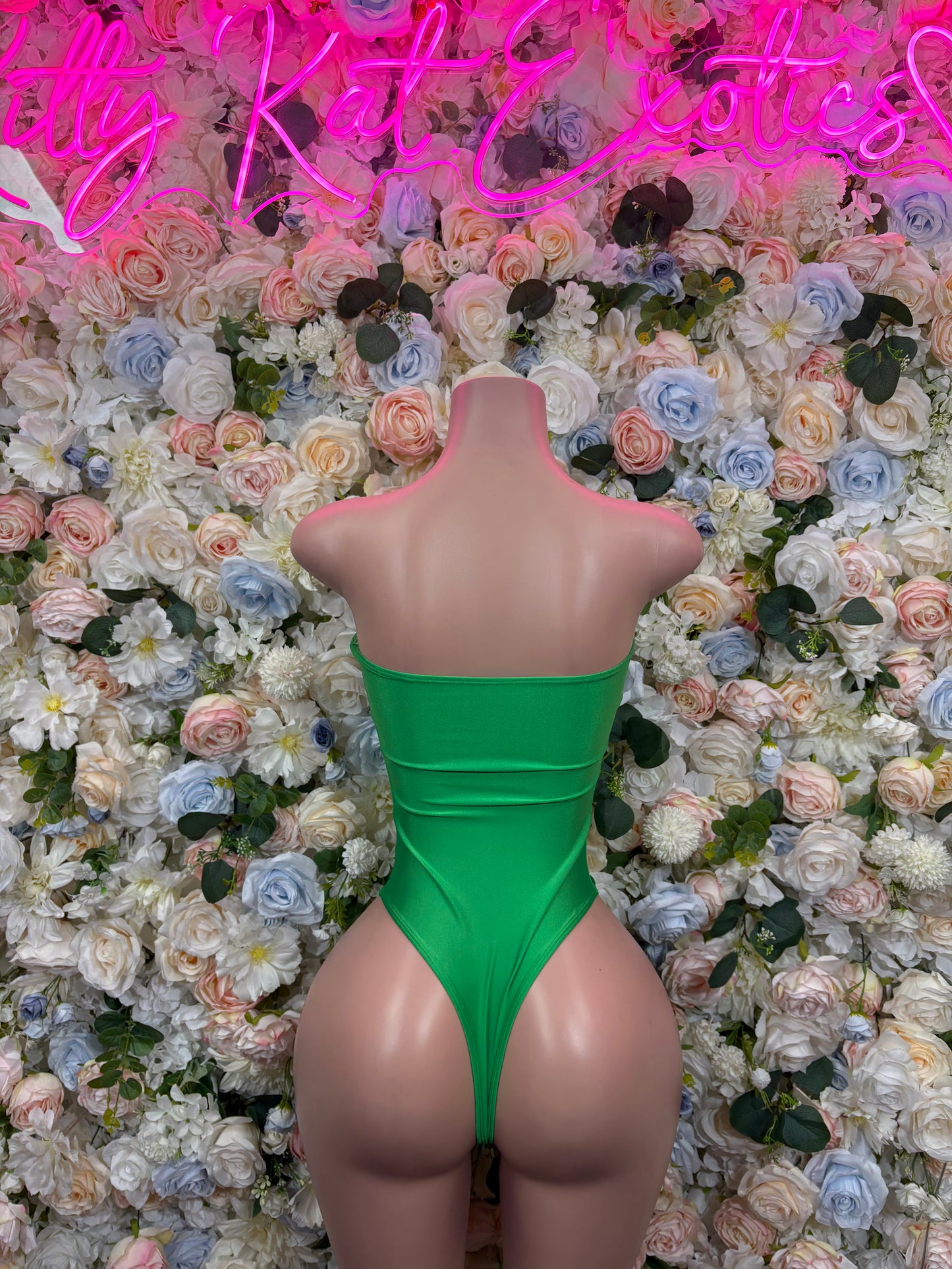 Green Bartender Bottlegirl Bodysuit Exotic Dancewear