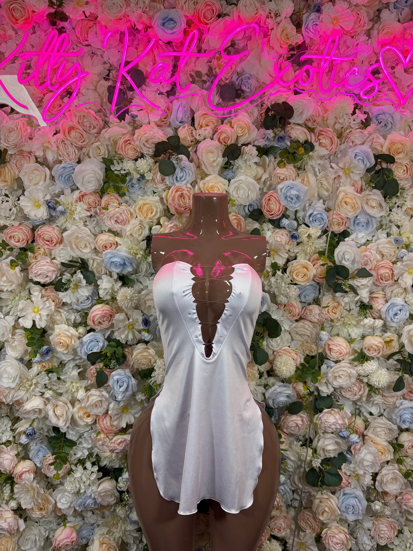 Exotic Dancewear Outfit White Dress Clubwear Festival Outfit EDM Party Dress Sexy White Bodycon Womens Dress