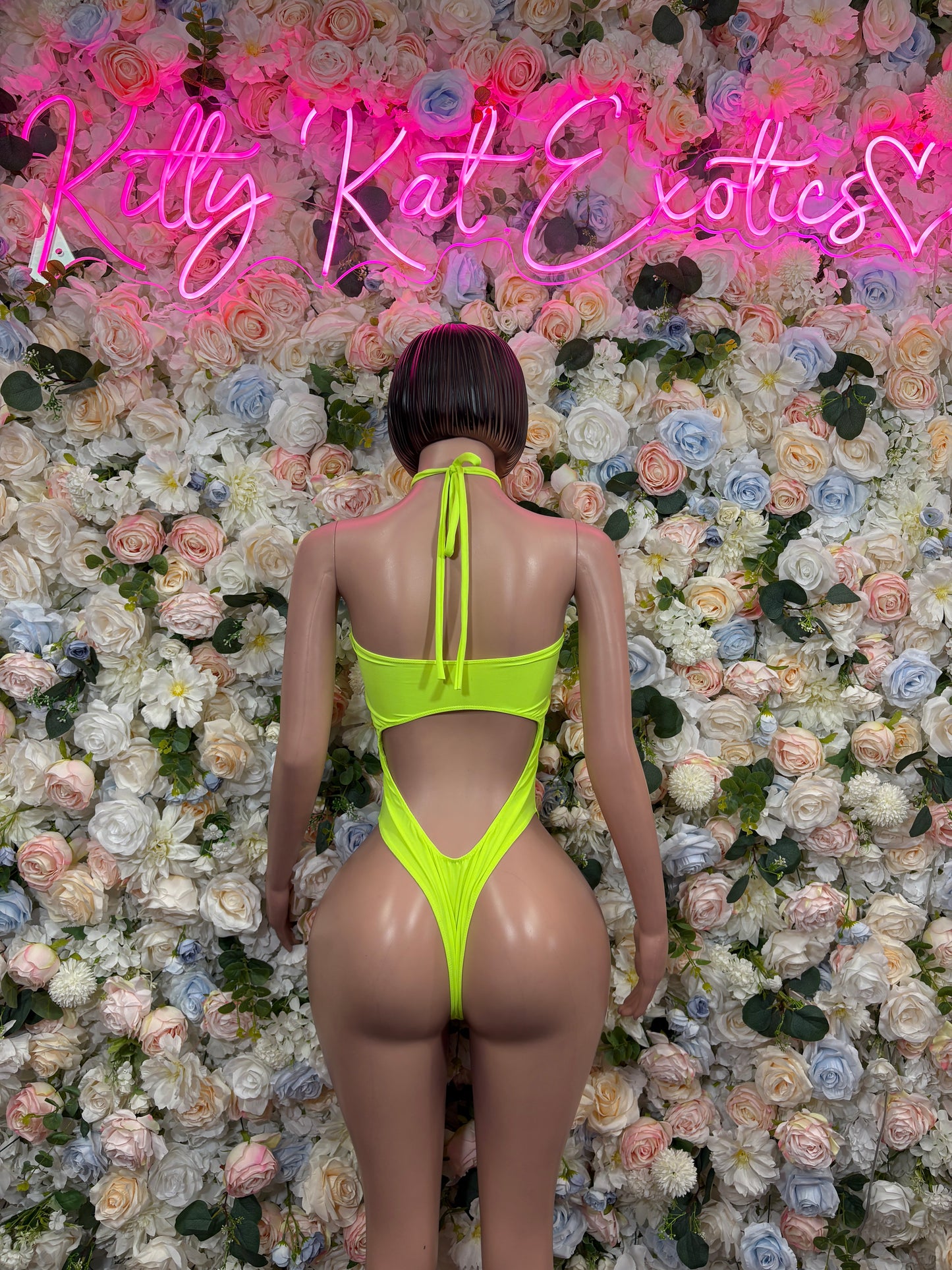 Ravewear One-Piece  Bodysuit - Neon Green  | Exotic Dancewear for Performers, Raves, & Festival Clothing