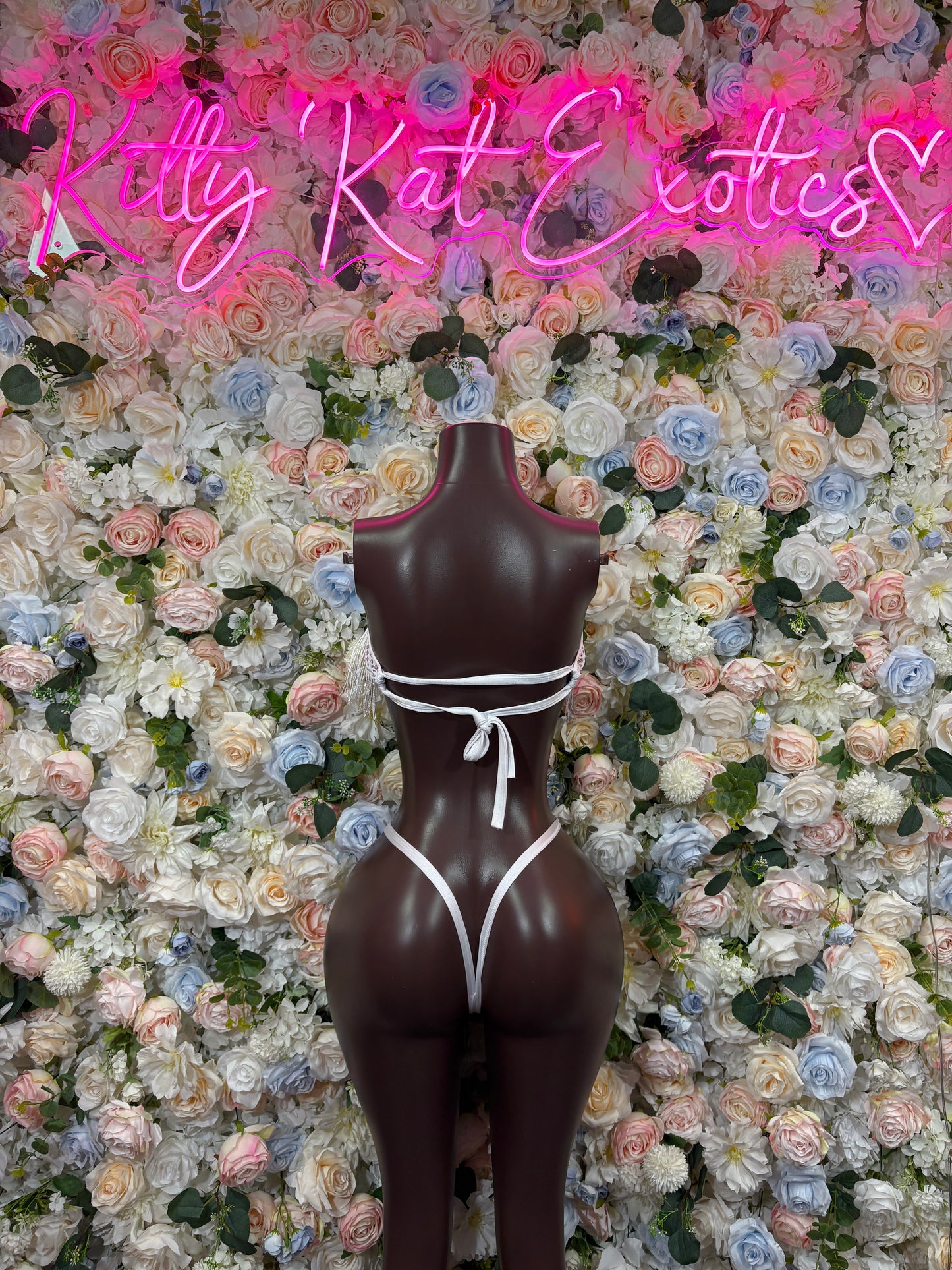White Bodysuit  Festival - Rave Outfit, Exotic Dancewear, Summer Performer Costume