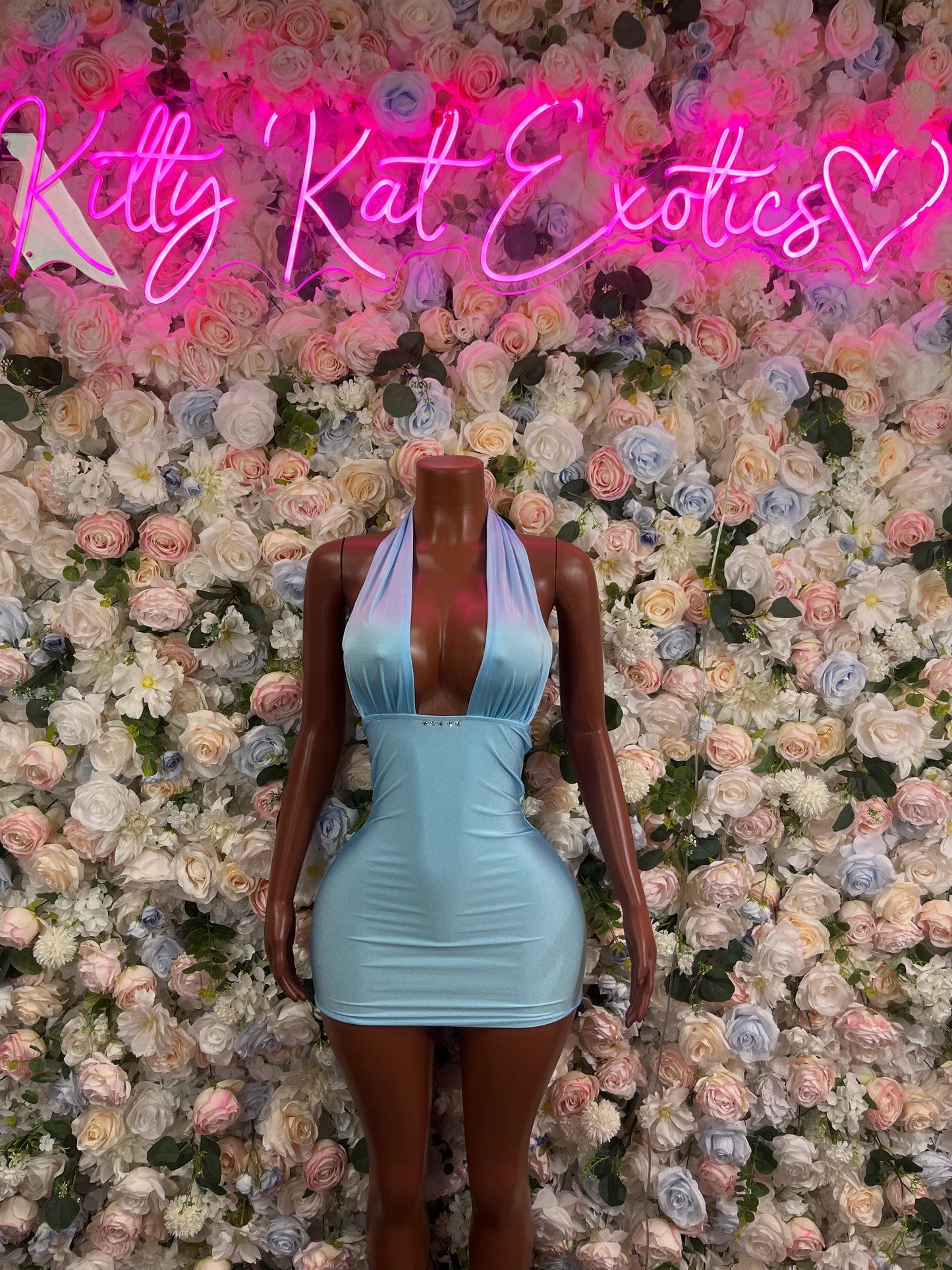 Teal Dress Exotic Dancewear