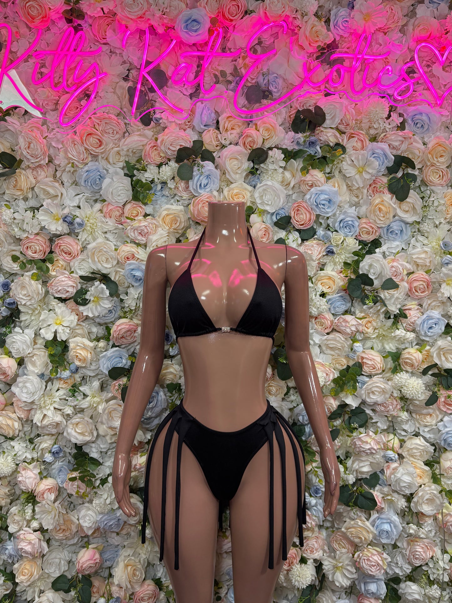 Black Two Piece Set Festival Outfit Dancewear Clubwear Ravewear