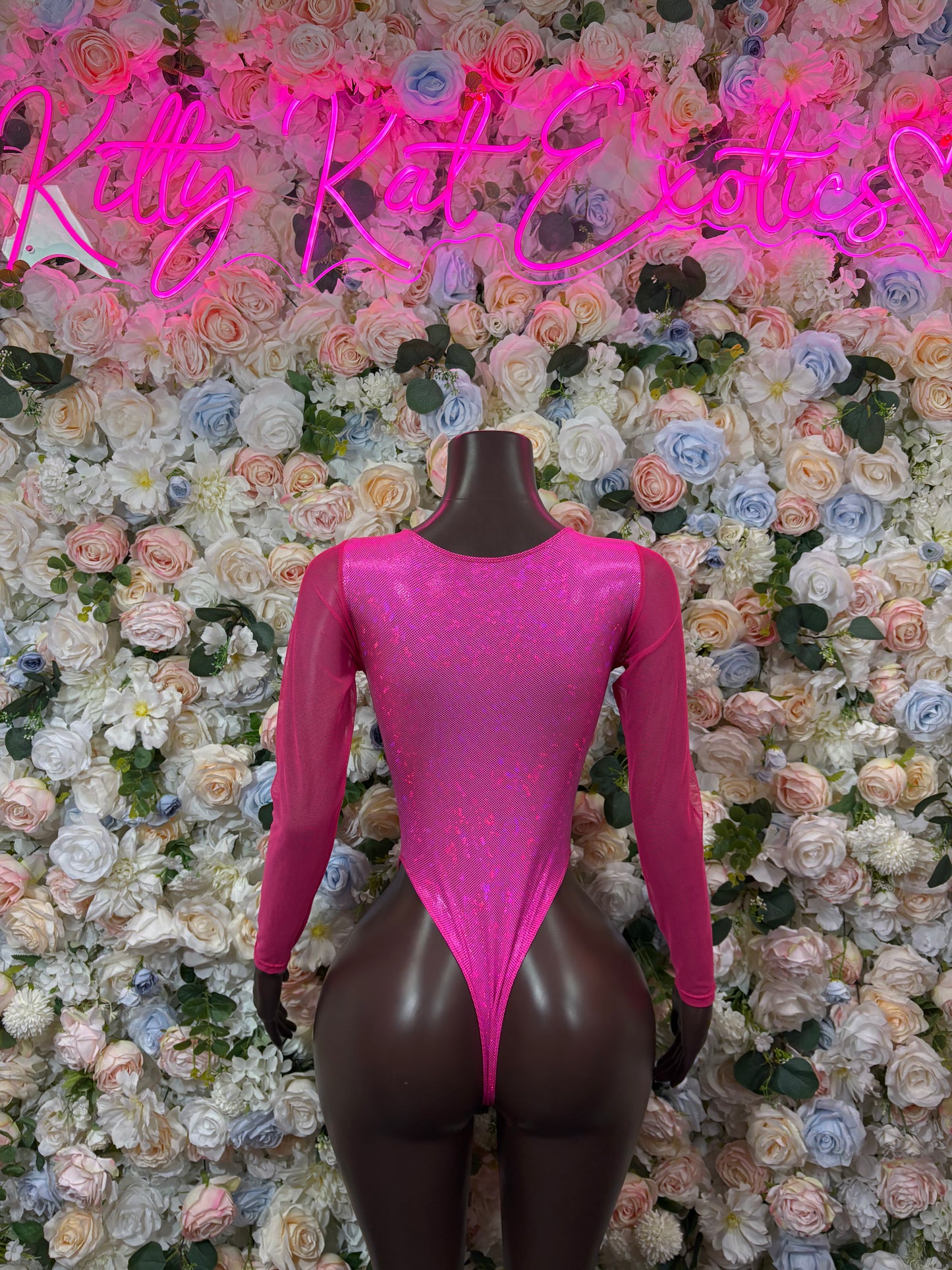 Pink Bodysuit Exotic Dancewear