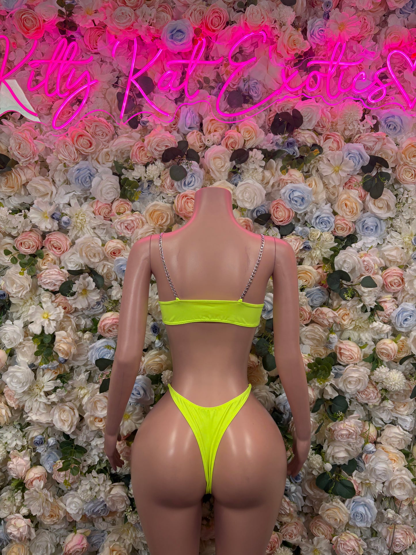 Exotic Dancewear One-Piece Bodysuit - Neon Green Raves, & Festival Clothing