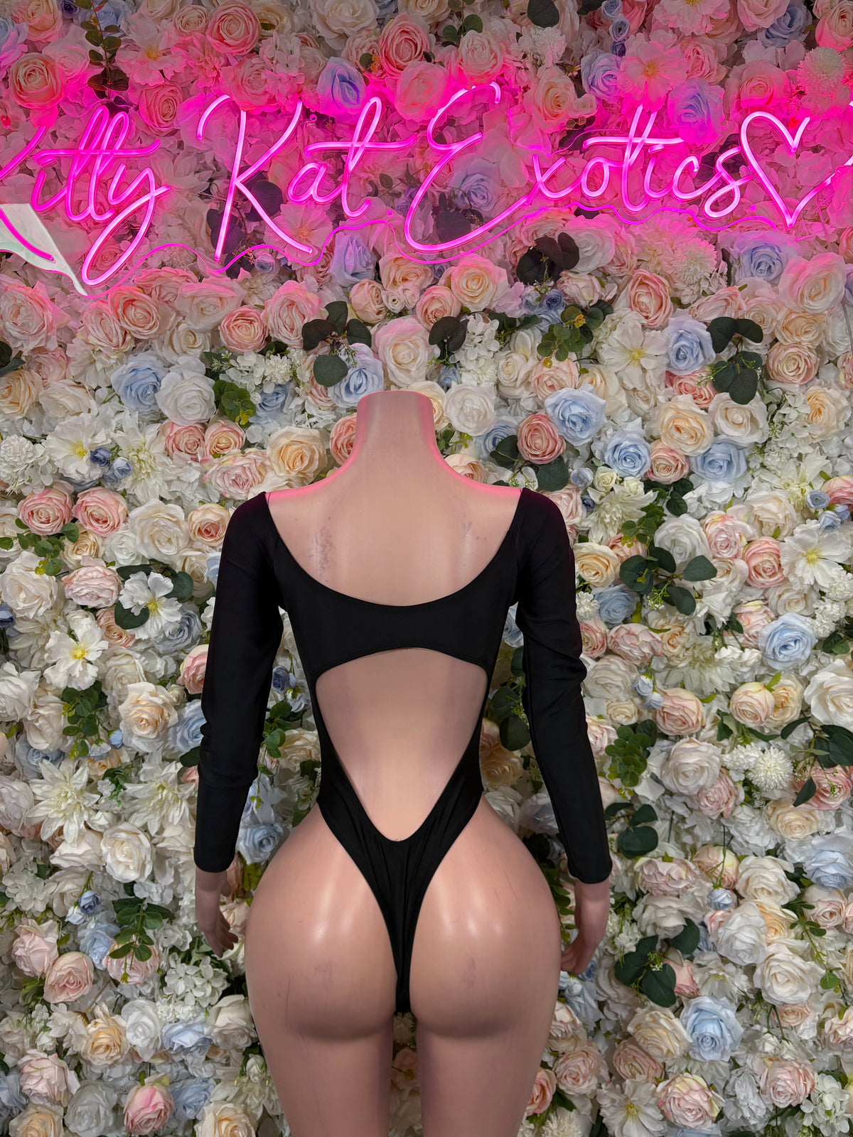 Black One Piece Bodysuit, Exotic Dancewear, Rave Outfit, Clubwear