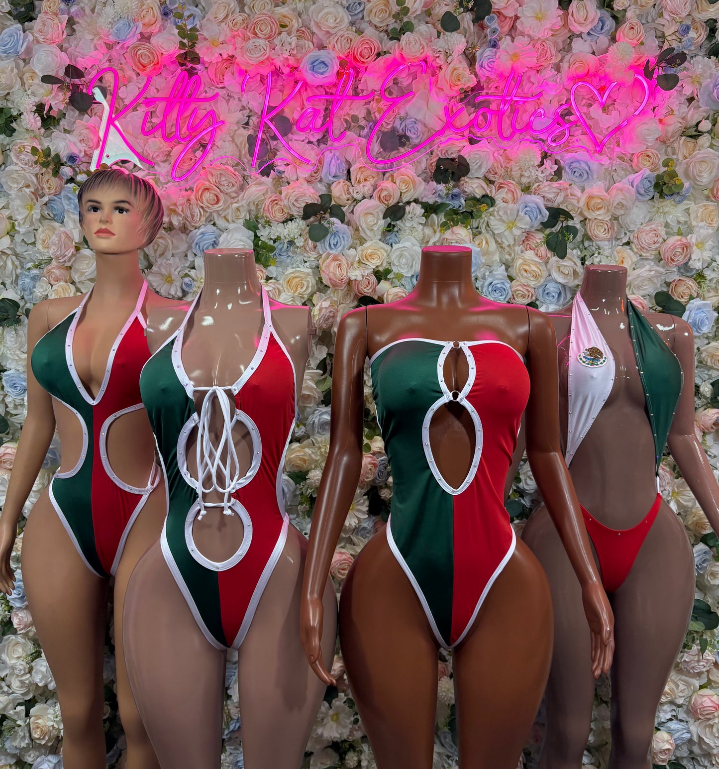 Cinco De Mayo Mexican Flag Bodysuit Women’s Festival  Red Green White One Piece