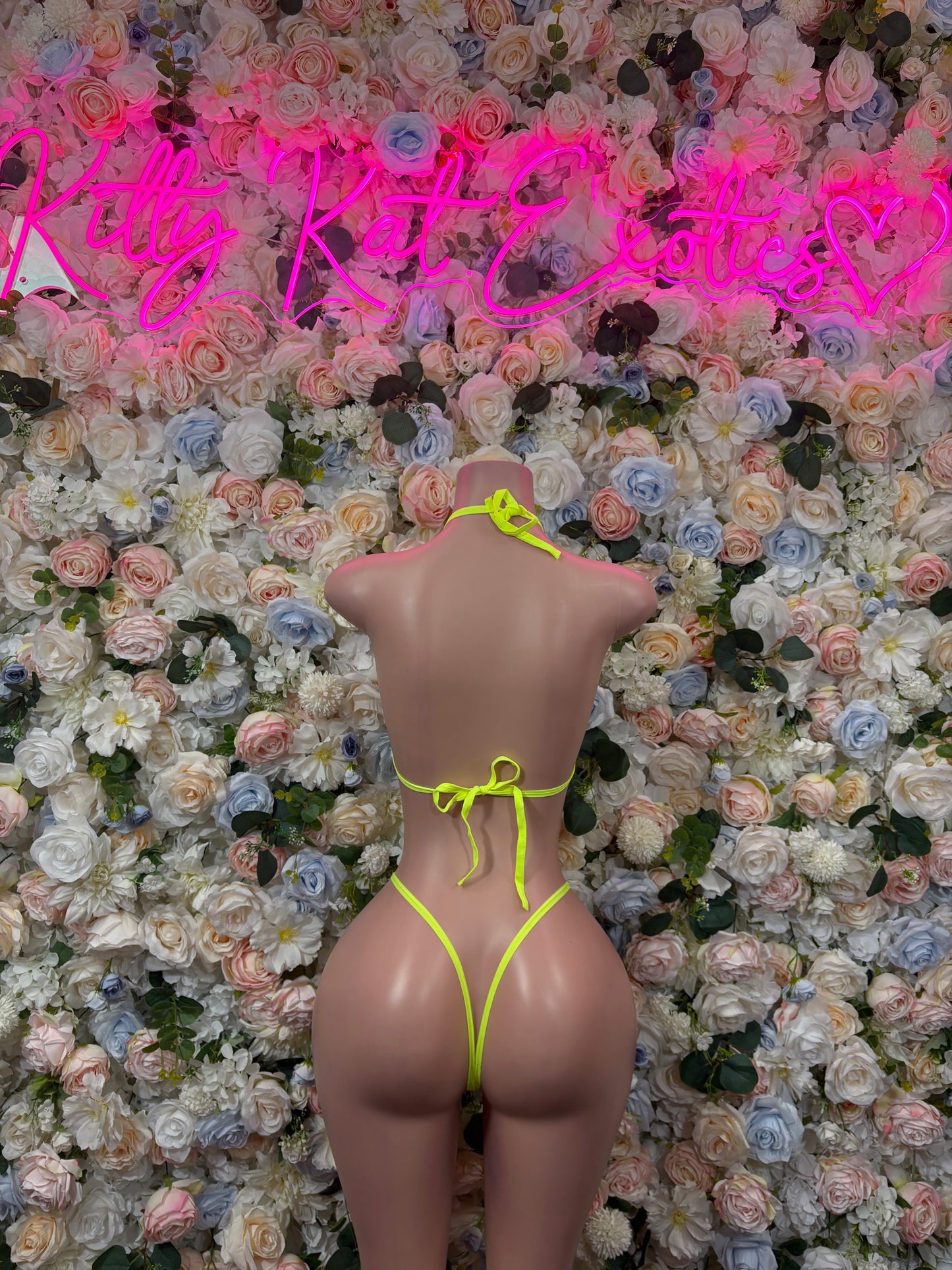 Swimwear Bikini Neon Two-Piece Set